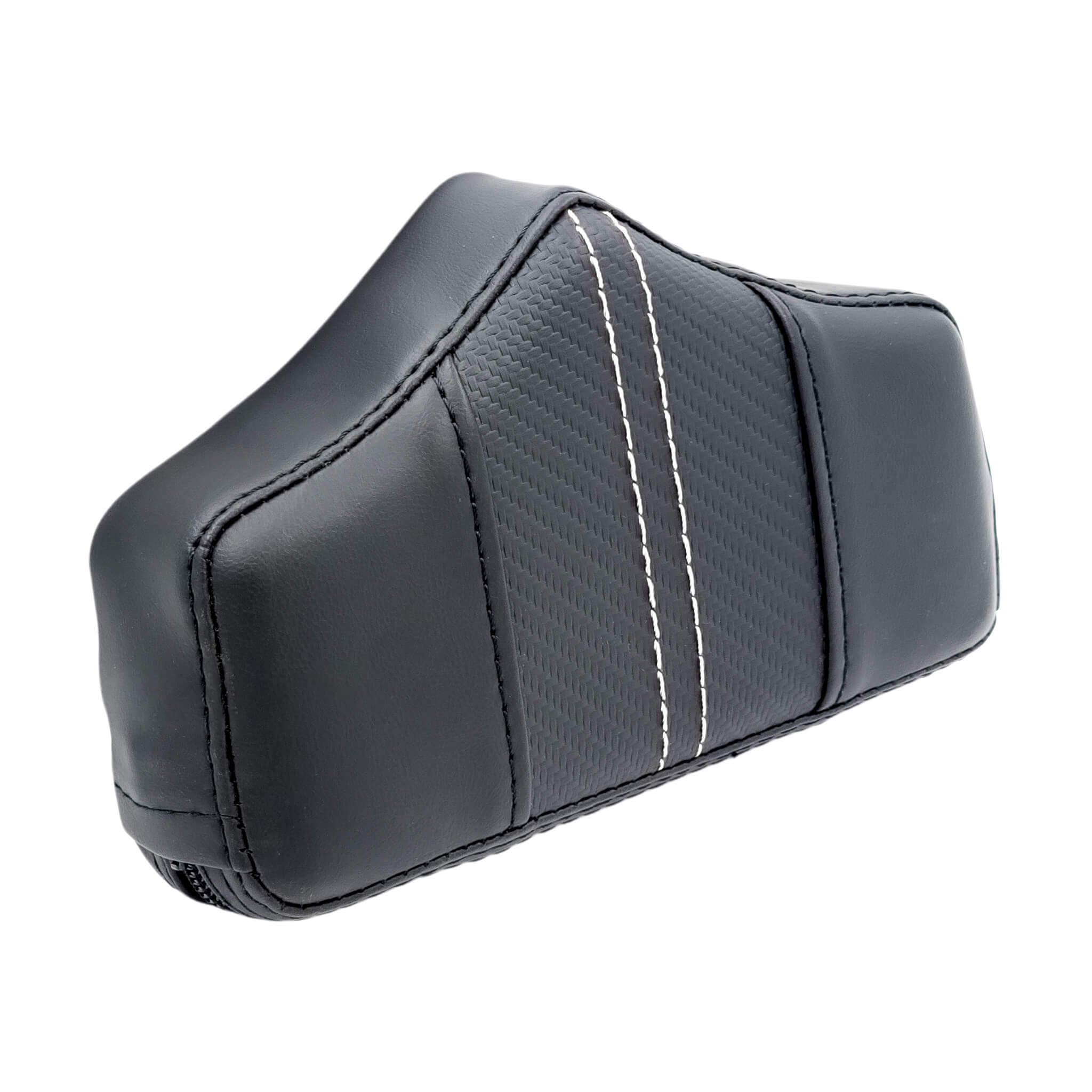 Replacement Pad (SMALL) - El Rey Backrest™ for 1997-2008 Touring & 2000-2026 Softail (Select Models) | Carbon Fiber White | CMC Motorsports