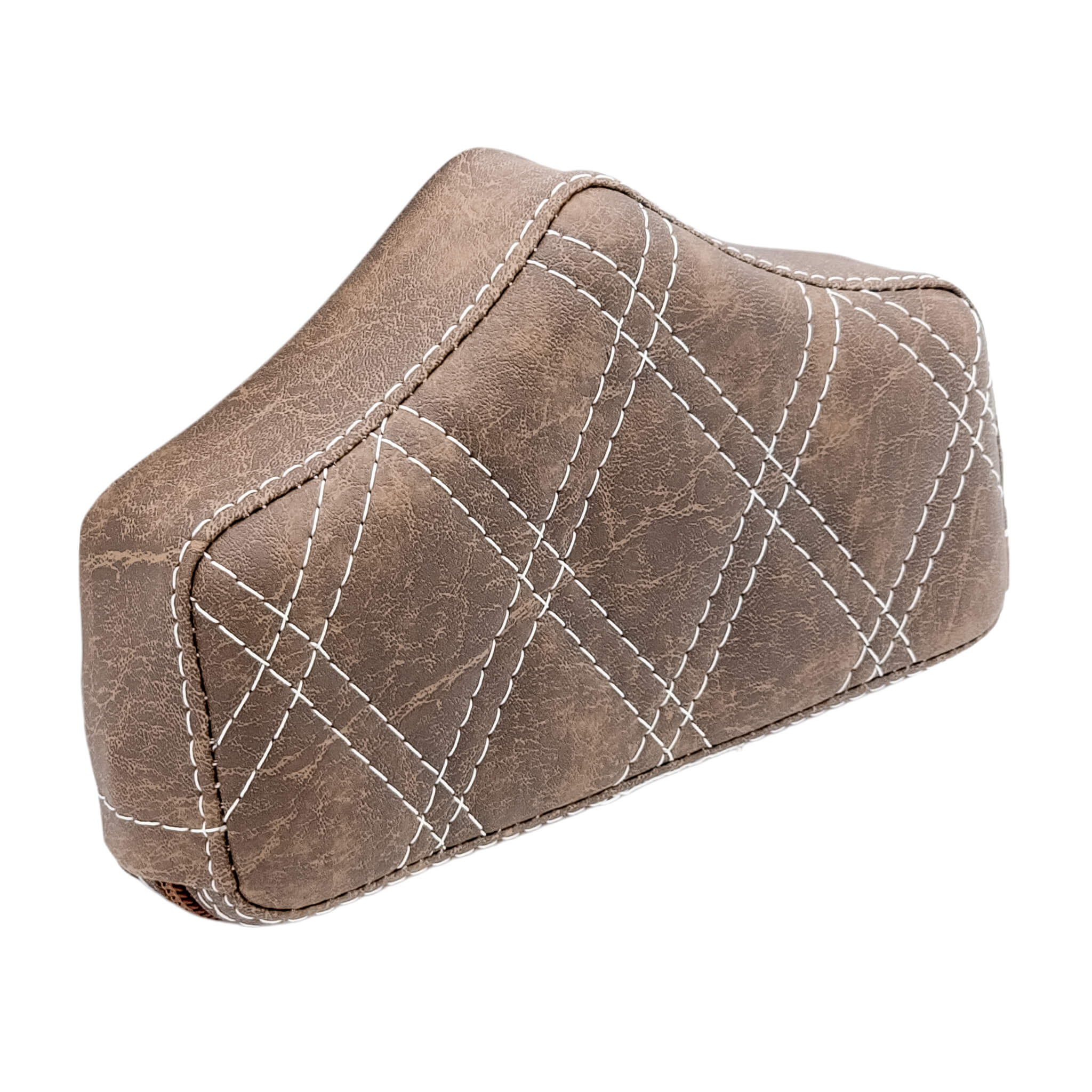 Replacement Pad (SMALL) - El Rey Backrest™ for 1997-2008 Touring & 2000-2026 Softail (Select Models) | Viejito Vintage Brown | CMC Motorsports