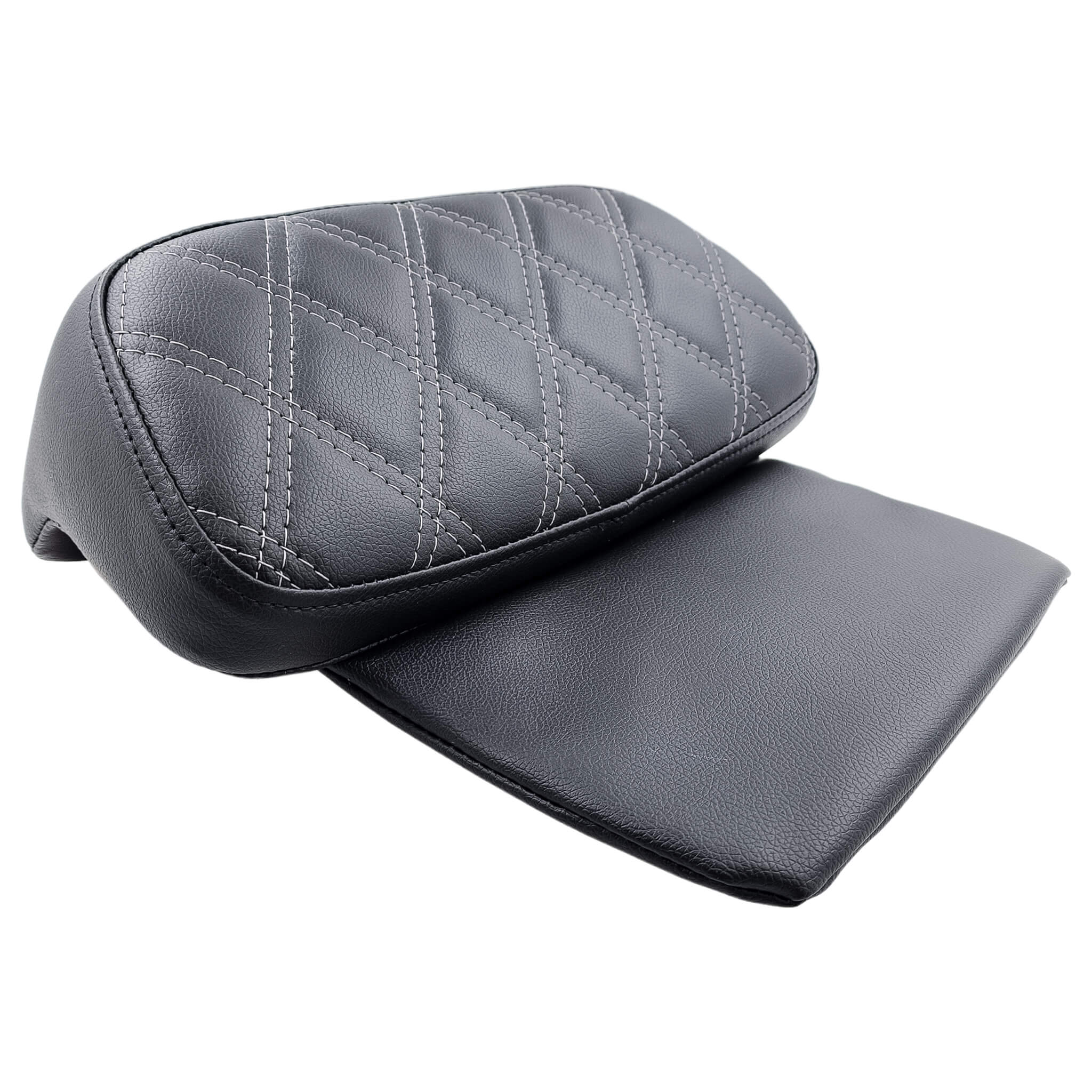 Tour Pak Pad - Razor/Chopped/King | 2014-2024 Touring | Charcoal Gray Double Diamond | CMC Motorsports
