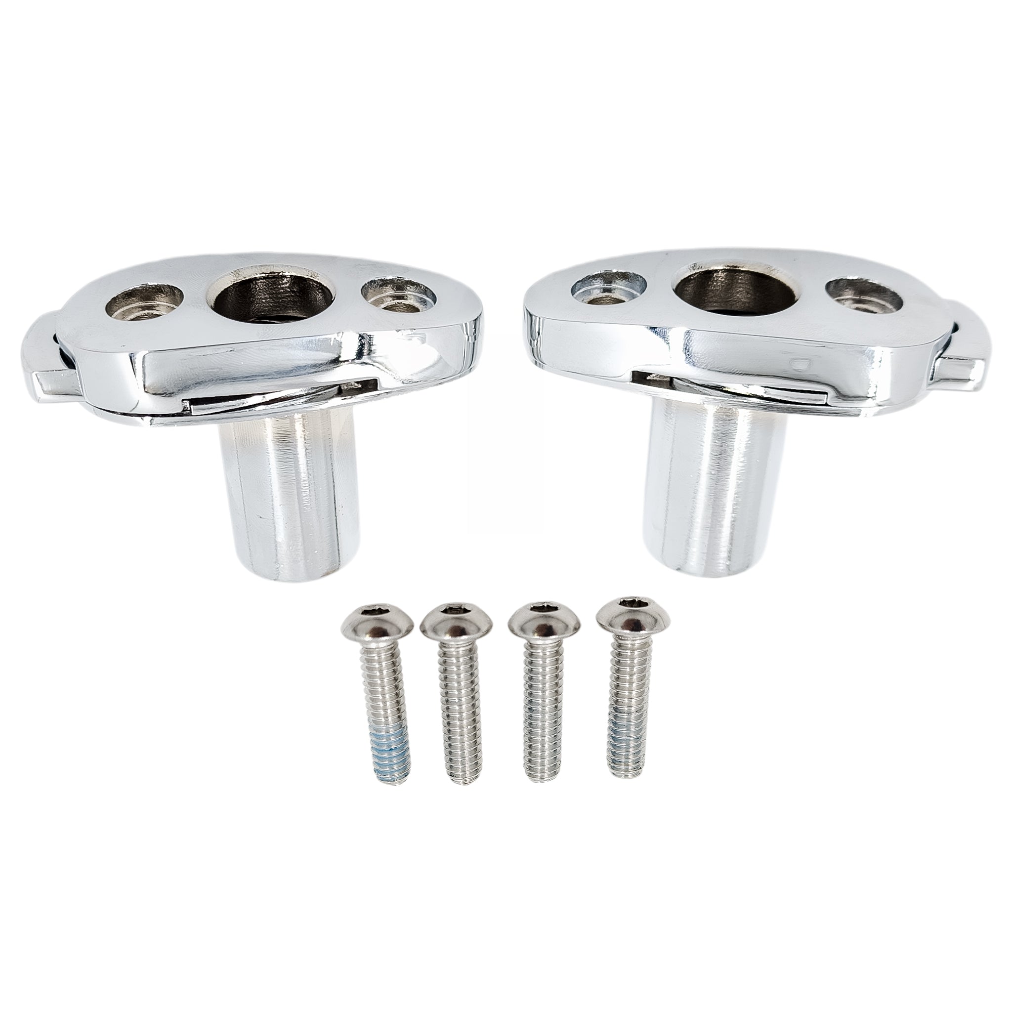 Passenger Trike Backrest Docking Kit (Available in Gloss Black & Chrome) | | CMC Motorsports