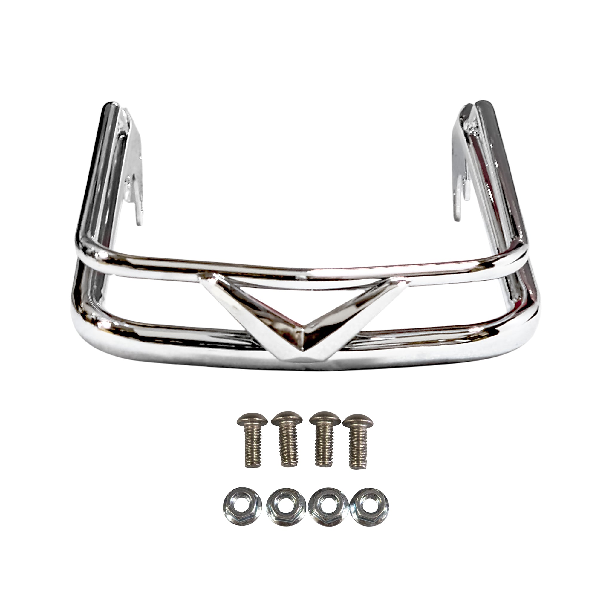ELEV8 Front V-Rail Bumper Show Chrome | | CMC Motorsports