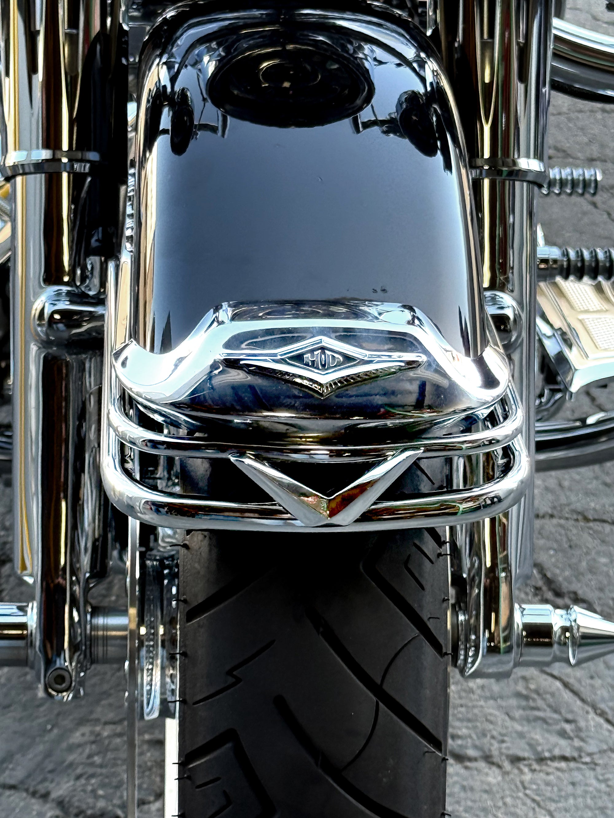 ELEV8 Front V-Rail Bumper Show Chrome | | CMC Motorsports