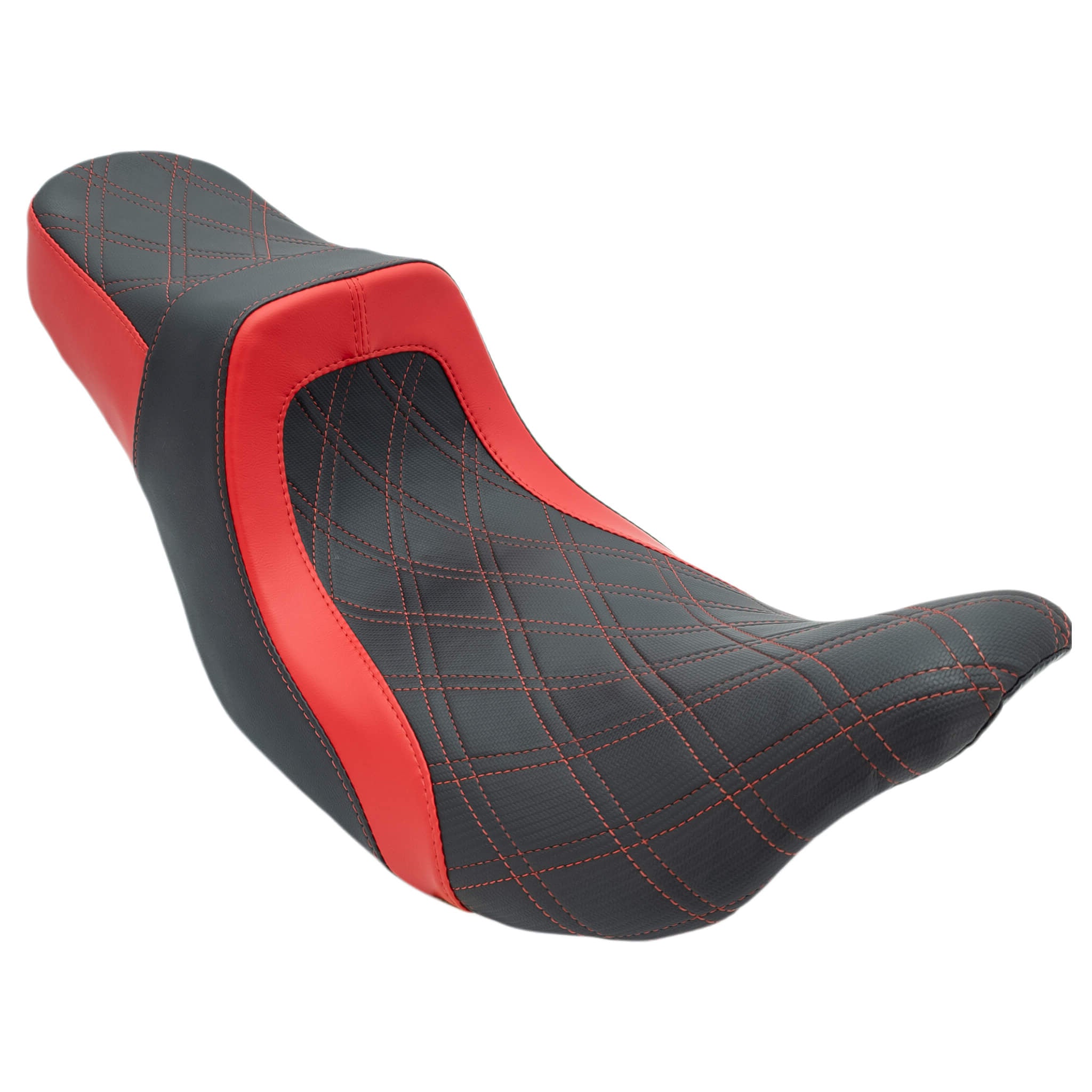 "The Wedge" 2Up | Touring Seat '08-'23 | Racer | Racer Red | CMC Motorsports