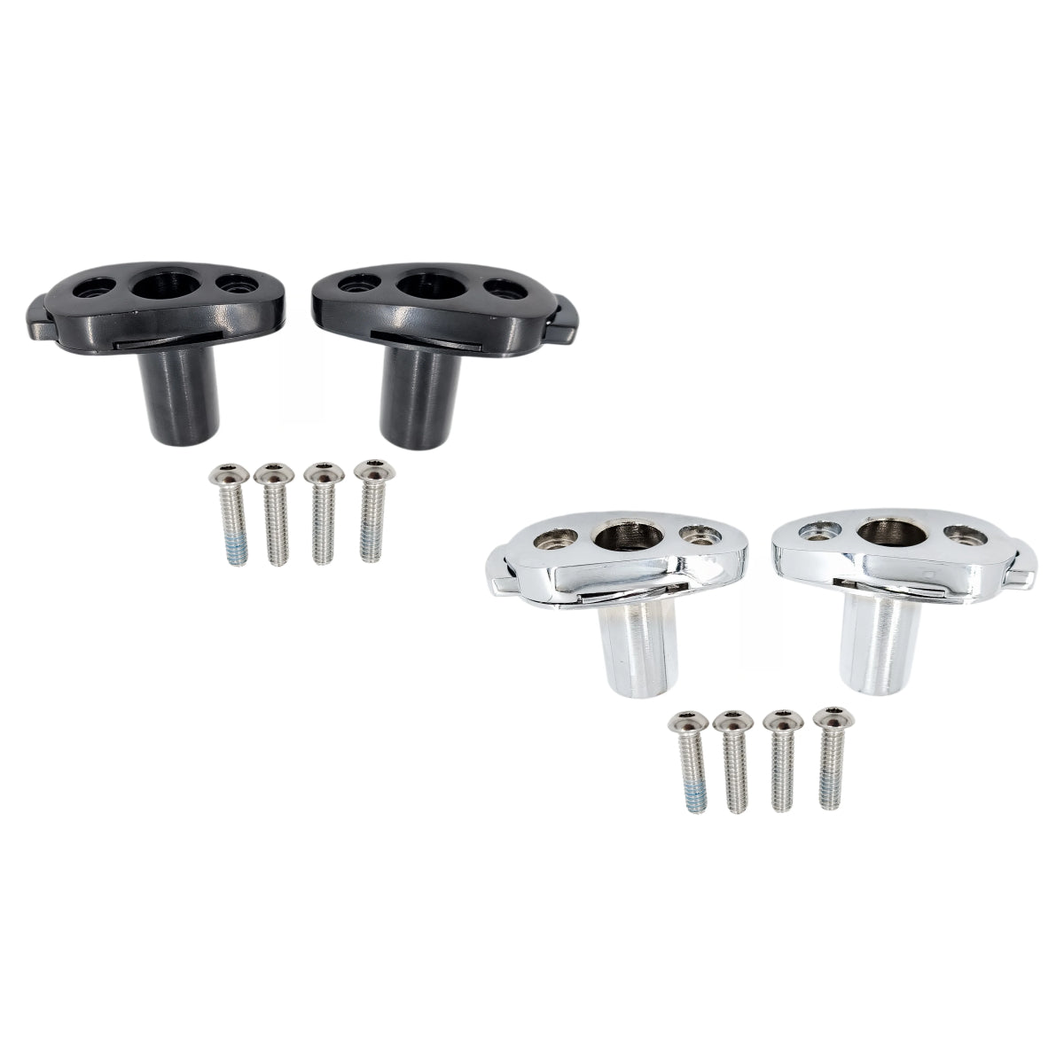 Passenger Trike Backrest Docking Kit (Available in Gloss Black & Chrome) | | CMC Motorsports