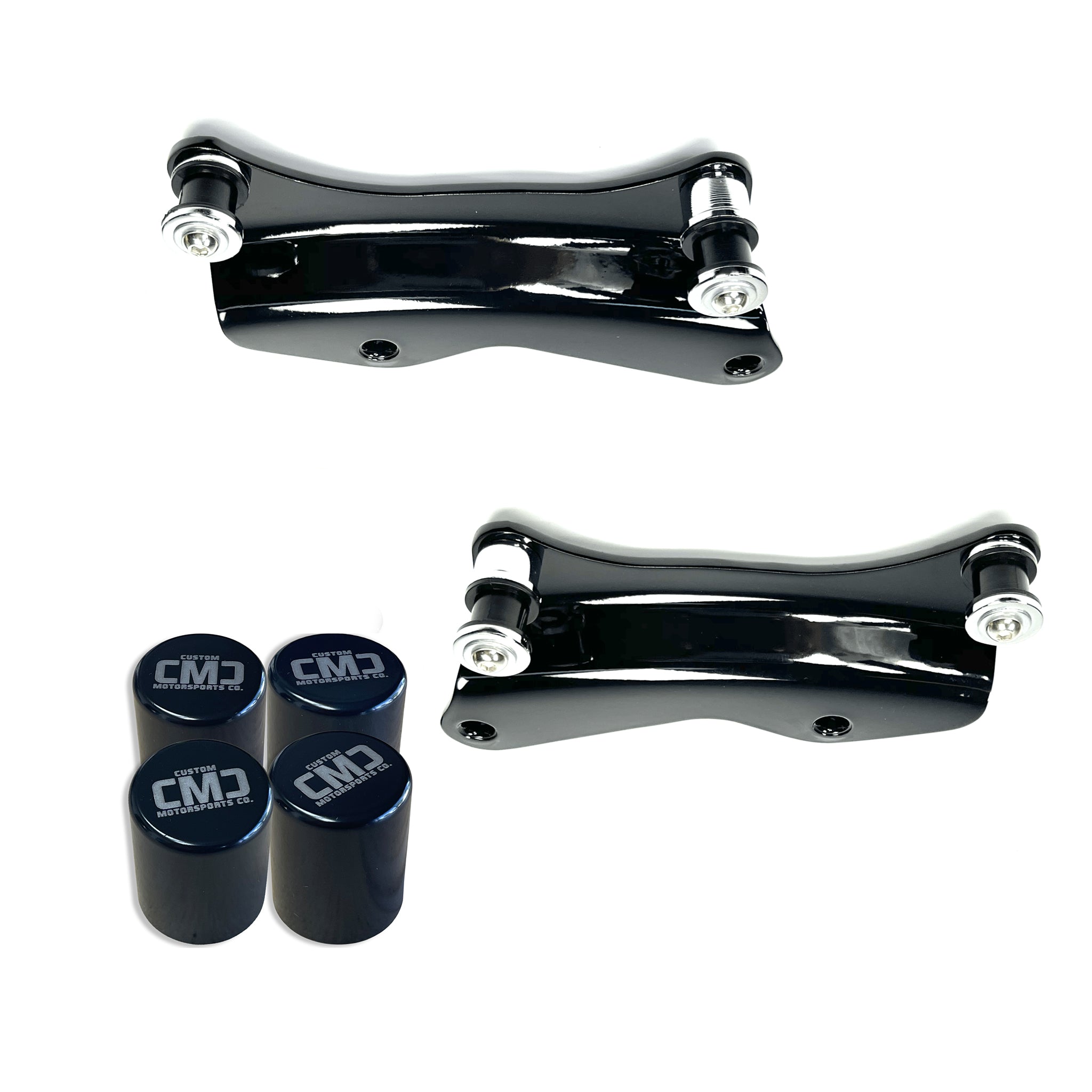 Passenger Backrest Docking Kit & CMC "Signature Caps (2014-2026 Touring) Black | Default Title | CMC Motorsports