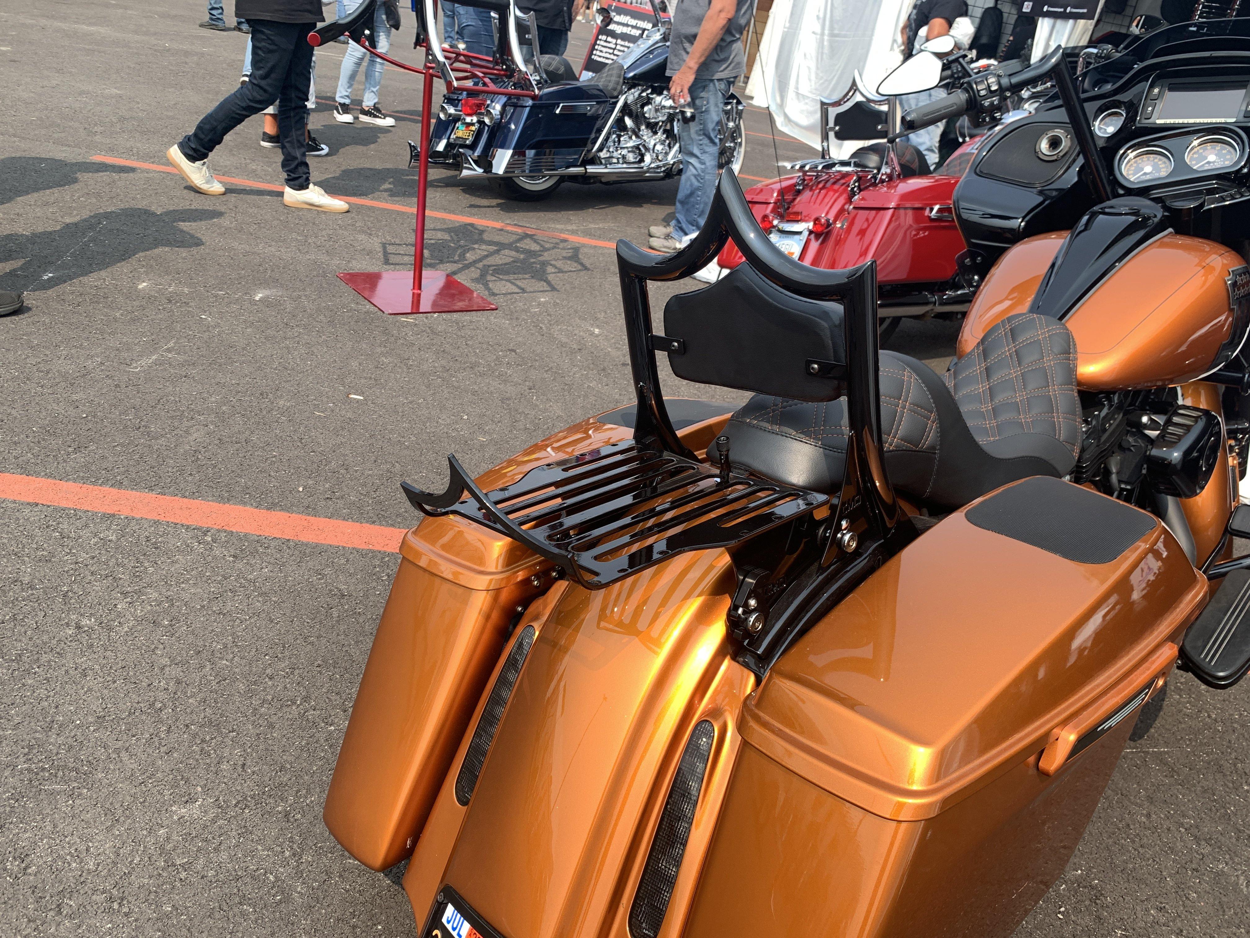 CMC LUGGAGE RACK “KING ME” GLOSS BLACK (2009-2025 Touring) | | CMC Motorsports