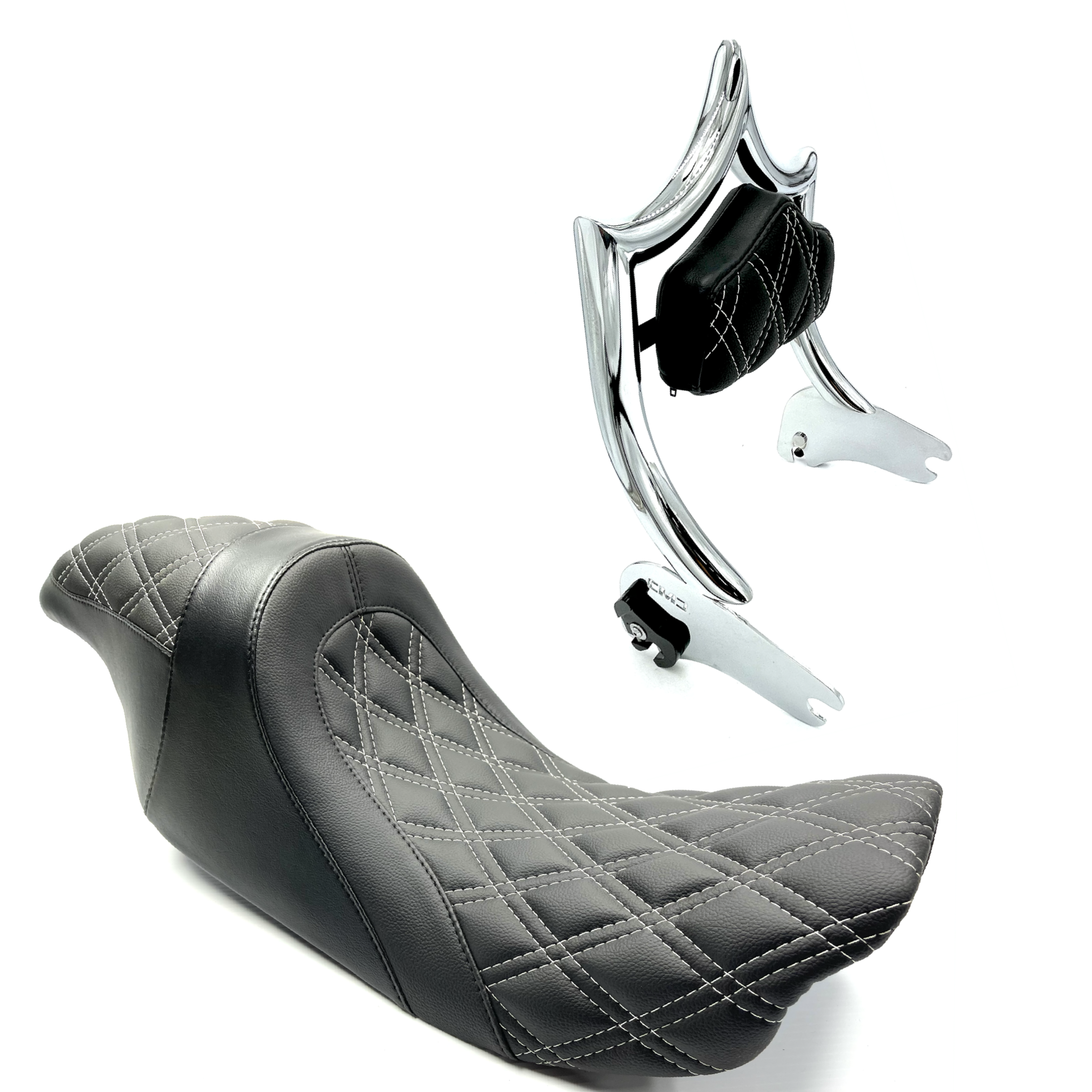 The Next Level OG | Show Chrome / White Diamond '97-'08 Touring | Show Chrome White Double Diamond Touring 1997-2008 | CMC Motorsports