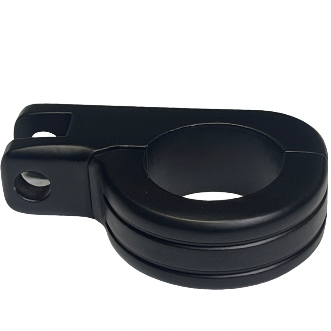 Passenger Highway Peg Clamps (1.5" Diameter) For Harley Engine Guard - Black | | CMC Motorsports