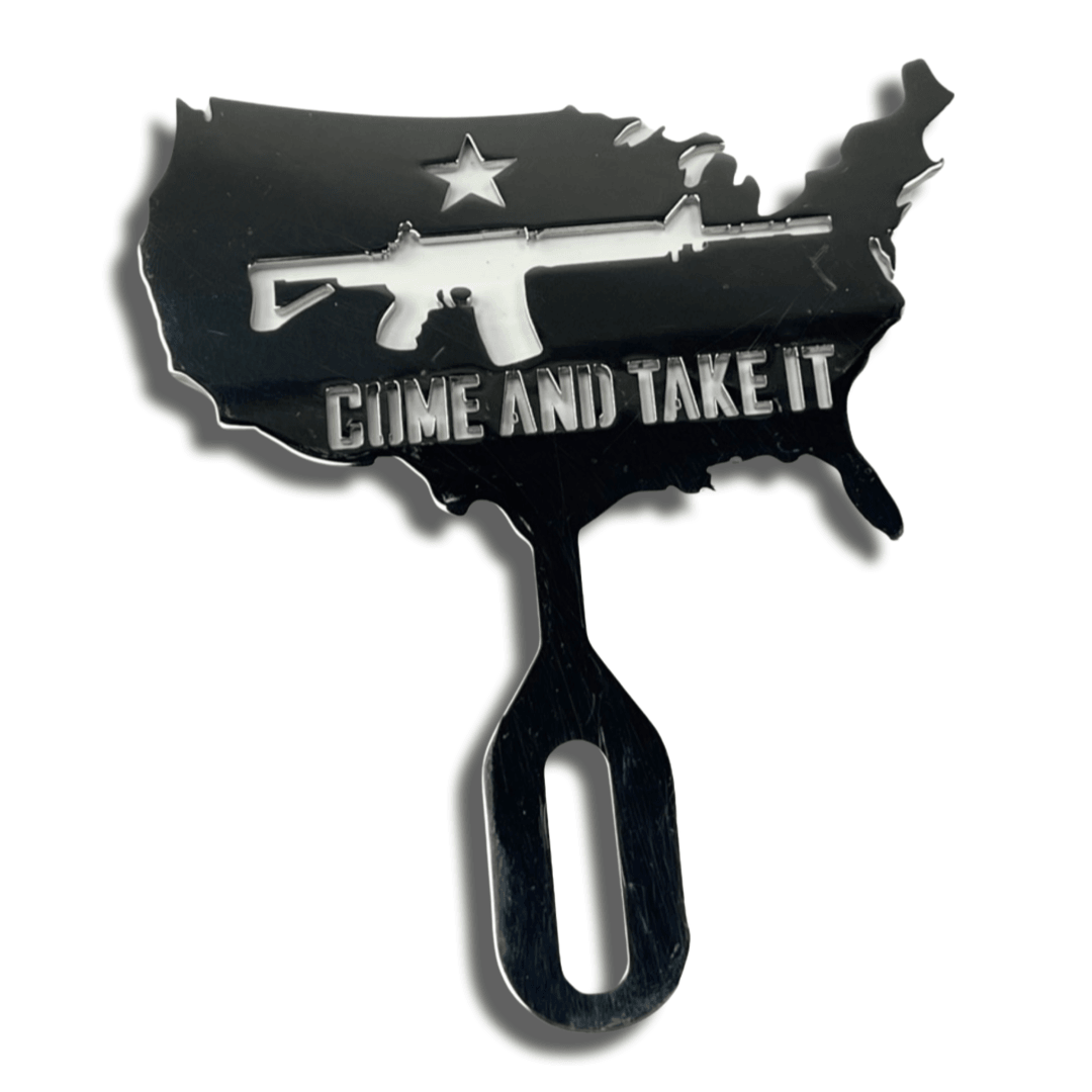 AMERICA "COME AND TAKE IT" LICENSE PLATE TOPPER | | CMC Motorsports