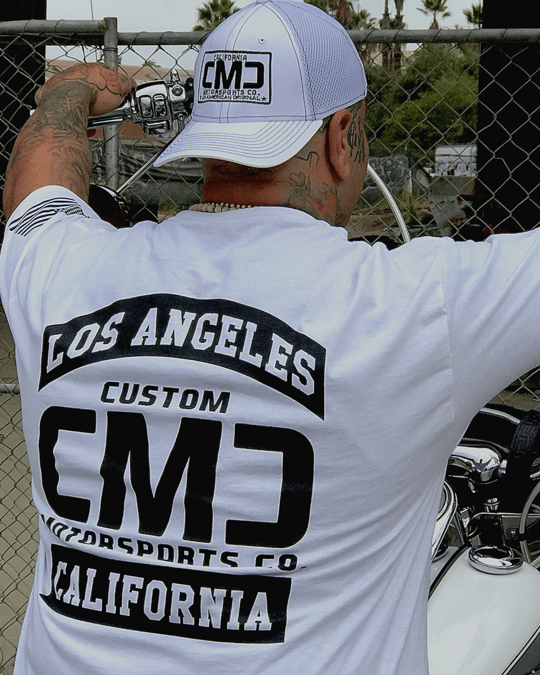 CMC LOGO SHIRT - WHITE - CMC Motorsports
