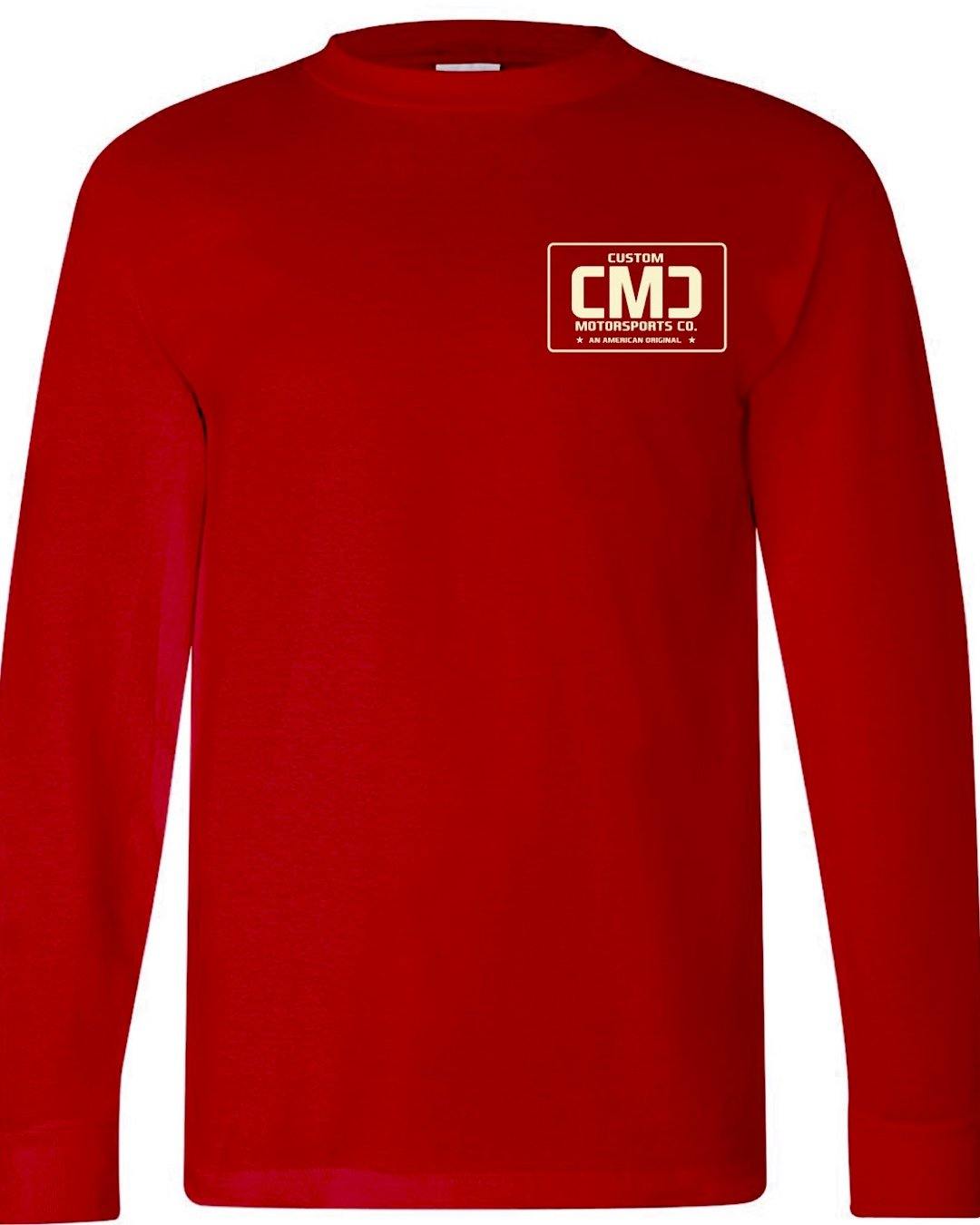 EXCLUSIVE 🇺🇸  CMC "AMERICAN AF" LONG SLEEVE SHIRT - RED // 100% Made and Printed In America - CMC Motorsports