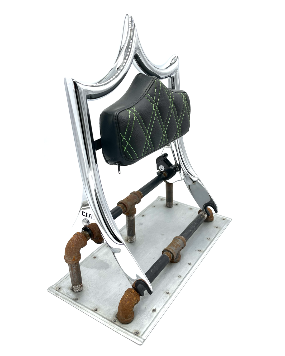 The Next Level Classic | Show Chrome / Green Diamond '09-'23 Touring | | CMC Motorsports