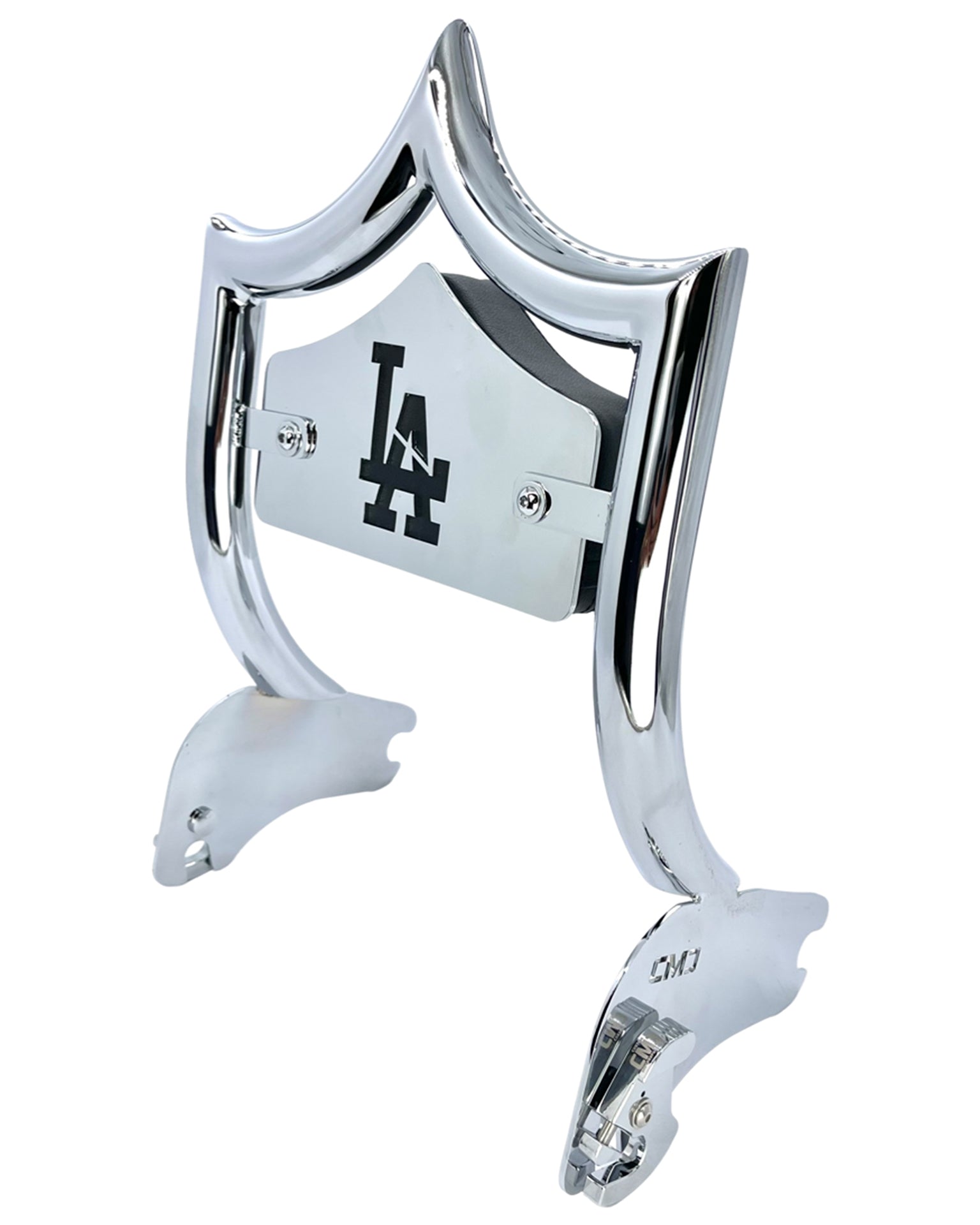 SMALL BACKPLATE for El Rey Backrest™ - LA (Chrome or Black) | Show Chrome | CMC Motorsports