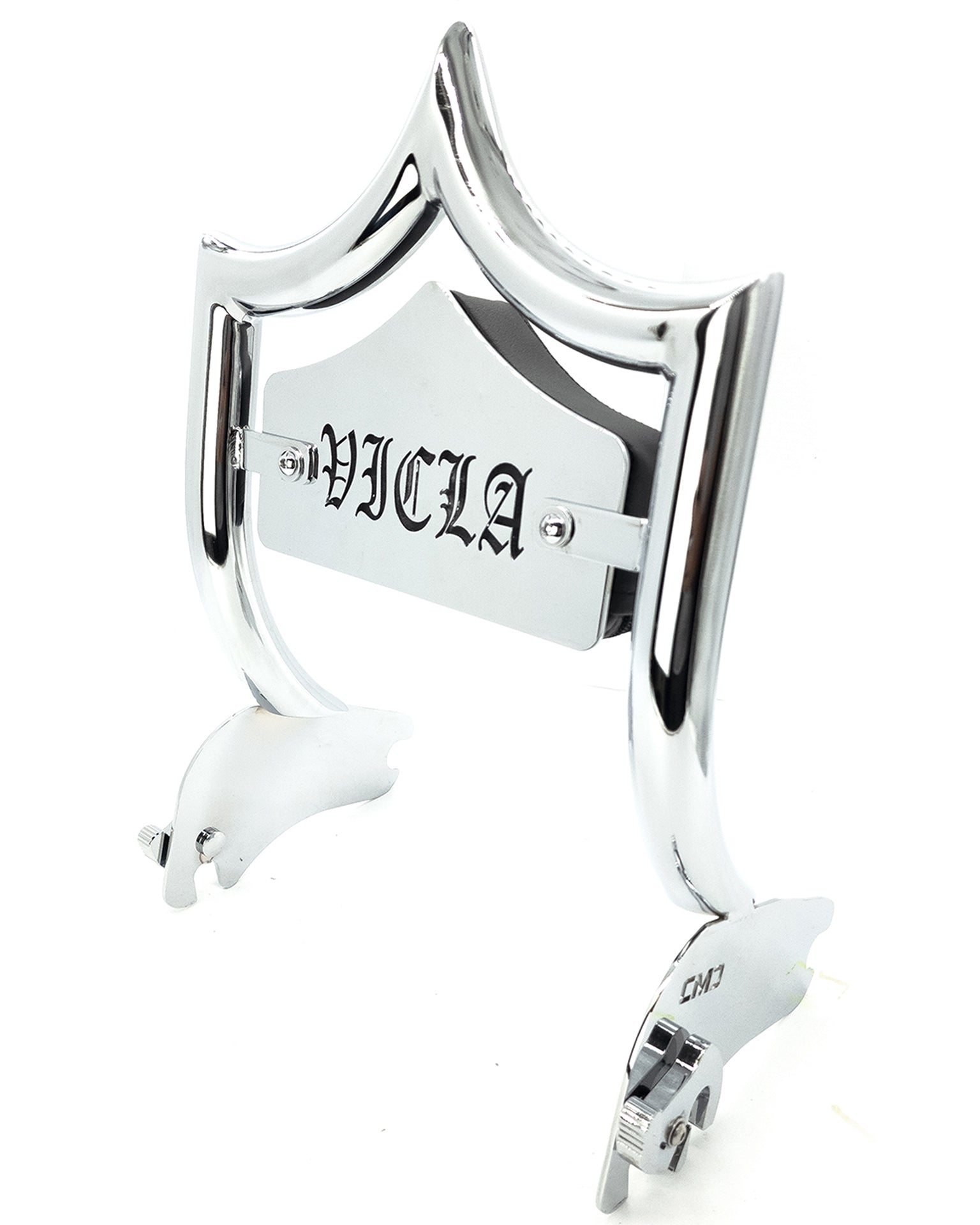 SMALL BACKPLATE for El Rey Backrest™ - VICLA (Chrome or Black) | Show Chrome | CMC Motorsports