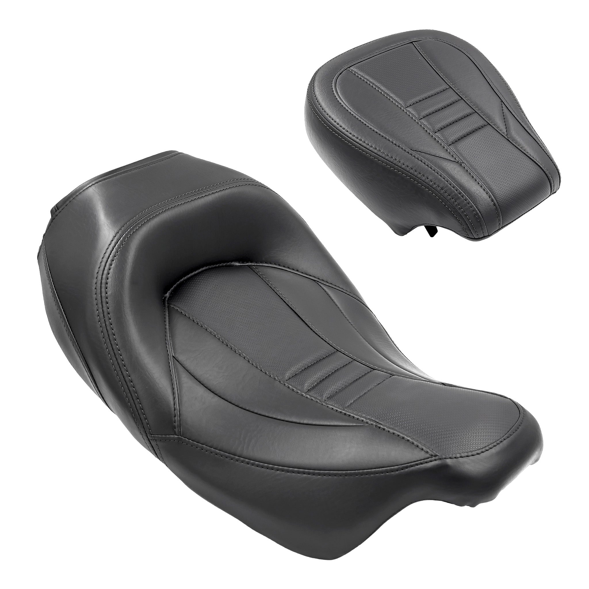 CMC Solo and Passenger Seat and Passenger Pad Touring '08-'23 | Carbon Fiber | Black | CMC Motorsports