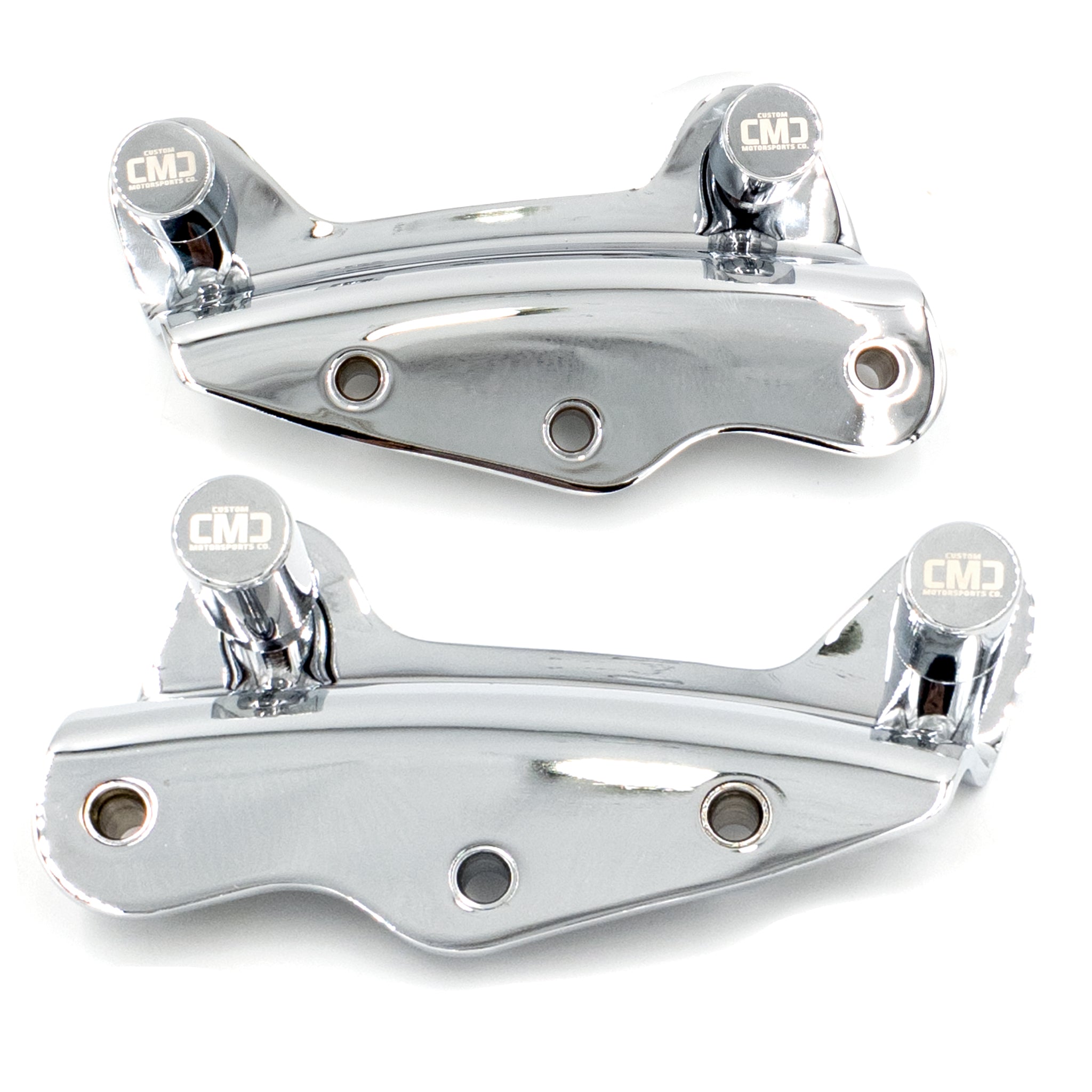 Passenger Backrest Docking Kit & CMC "Signature Caps (2009-2013 Touring) Chrome | | CMC Motorsports