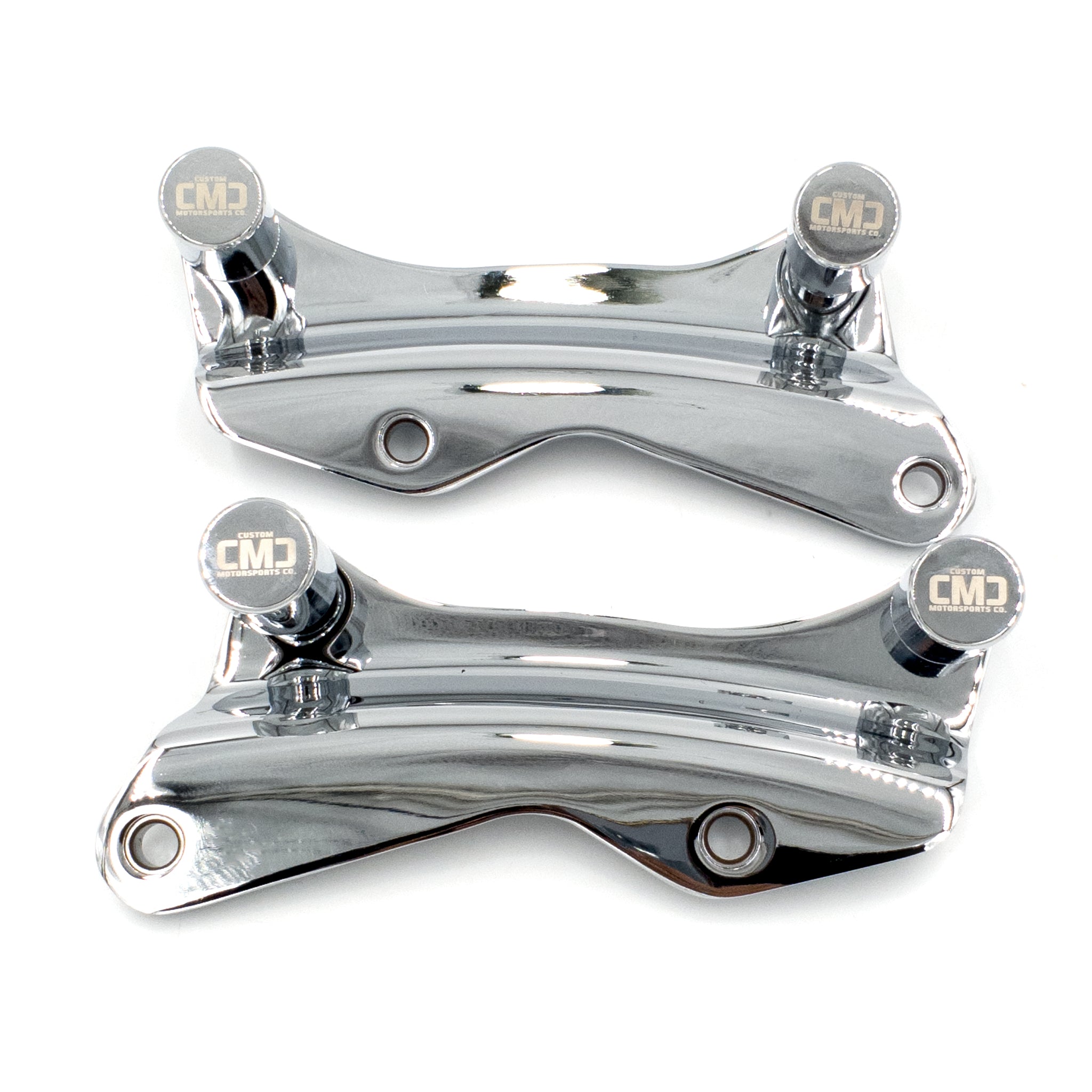 Passenger Backrest Docking Kit & CMC "Signature Caps (2014-2026 Touring) Chrome | | CMC Motorsports