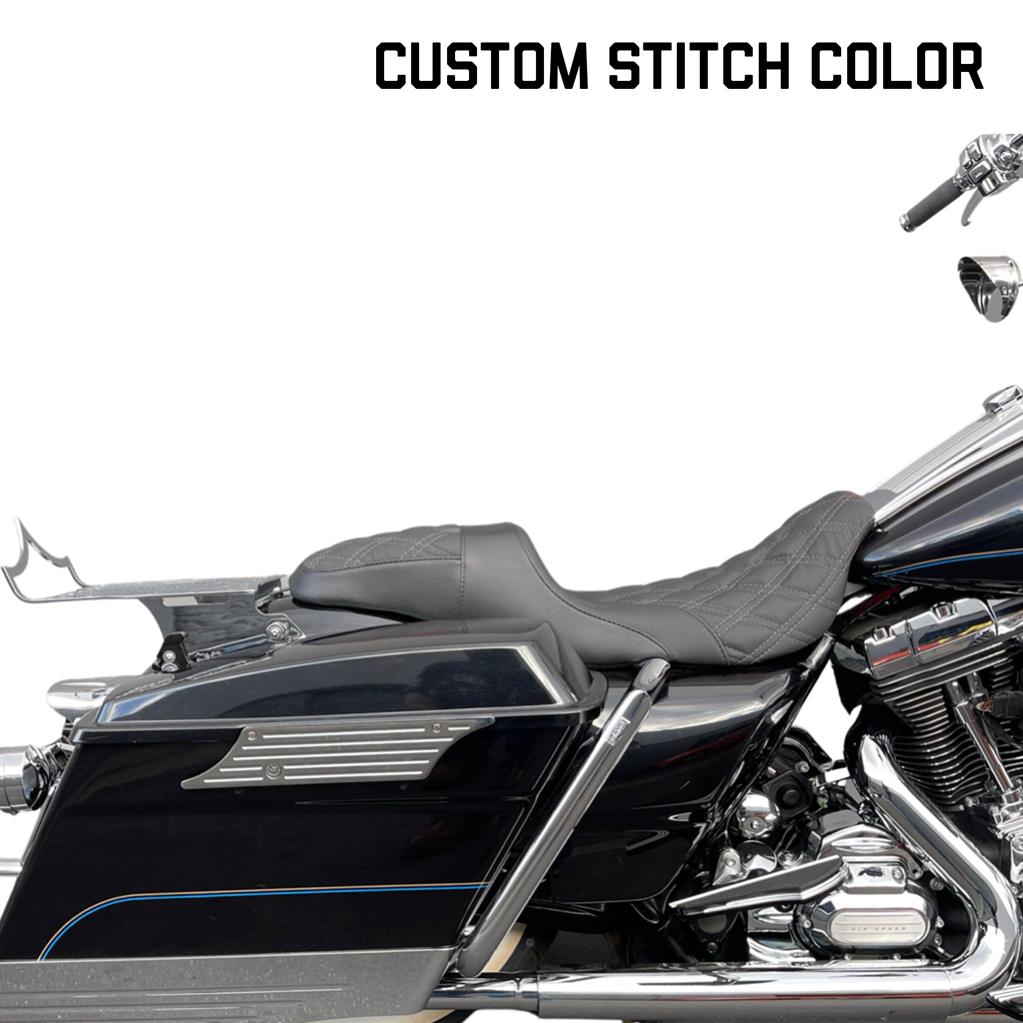 CMC "Level-Up" Touring 2Up Seat '08-'23 | CUSTOM SEAT // 21 BUSINESS DAY PRODUCTION LEAD TIME | | CMC Motorsports