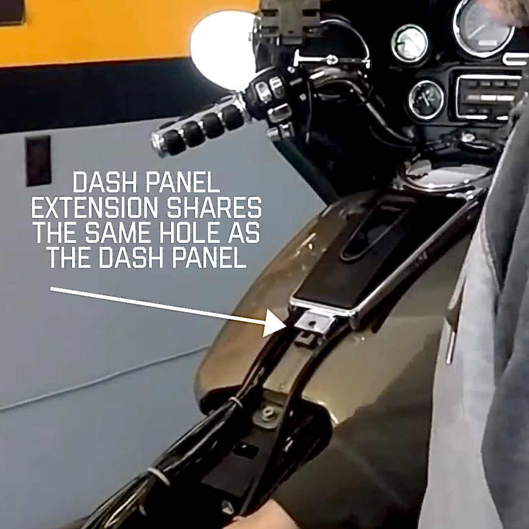 Dash Panel Tank Extension 1997-2007 Touring - Chrome | | CMC Motorsports