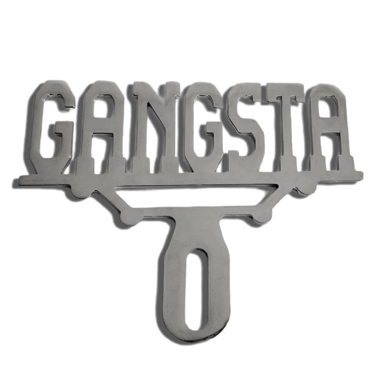 GANGSTA - LICENSE PLATE TOPPER | | CMC Motorsports