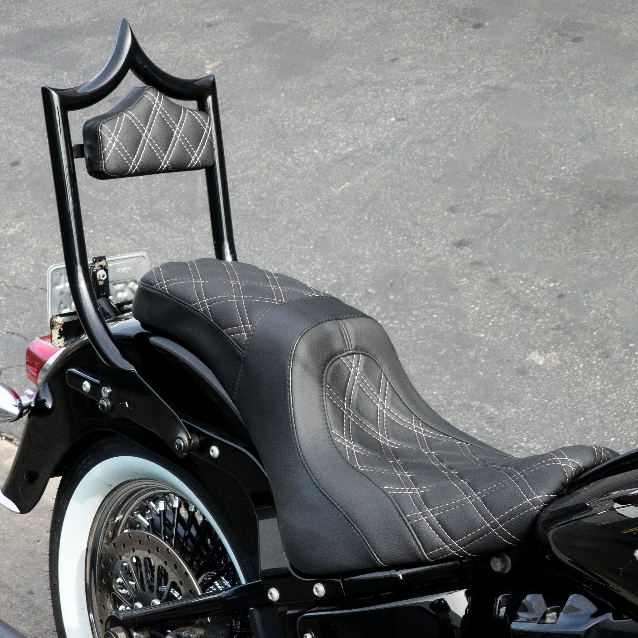 The Next Level Softail M8 | Gloss Black / White Double Diamond '18-'26 Softail | | CMC Motorsports