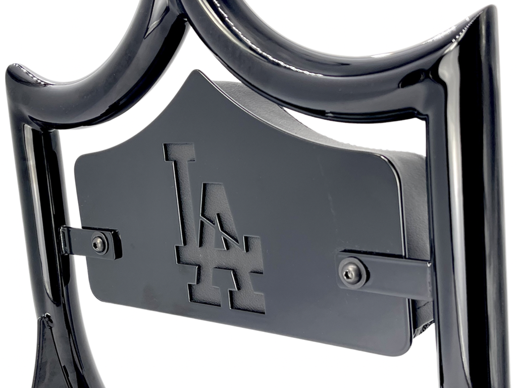 LARGE BACKPLATE for El Rey Backrest™ - LA (Chrome or Black) | | CMC Motorsports
