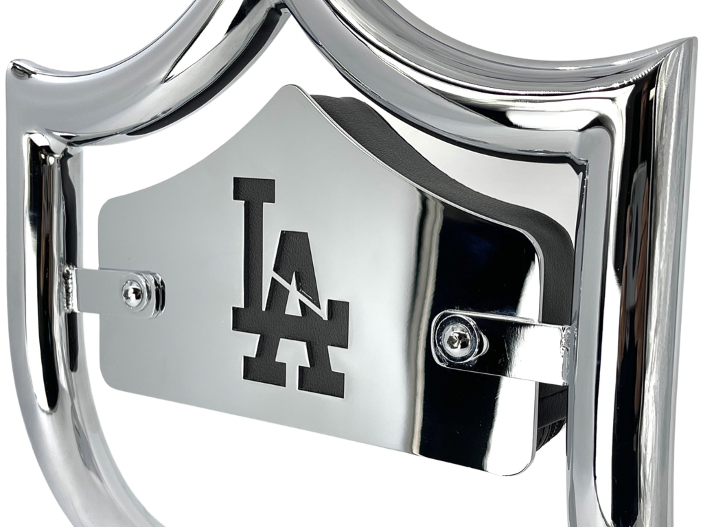 SMALL BACKPLATE for El Rey Backrest™ - LA (Chrome or Black) | | CMC Motorsports