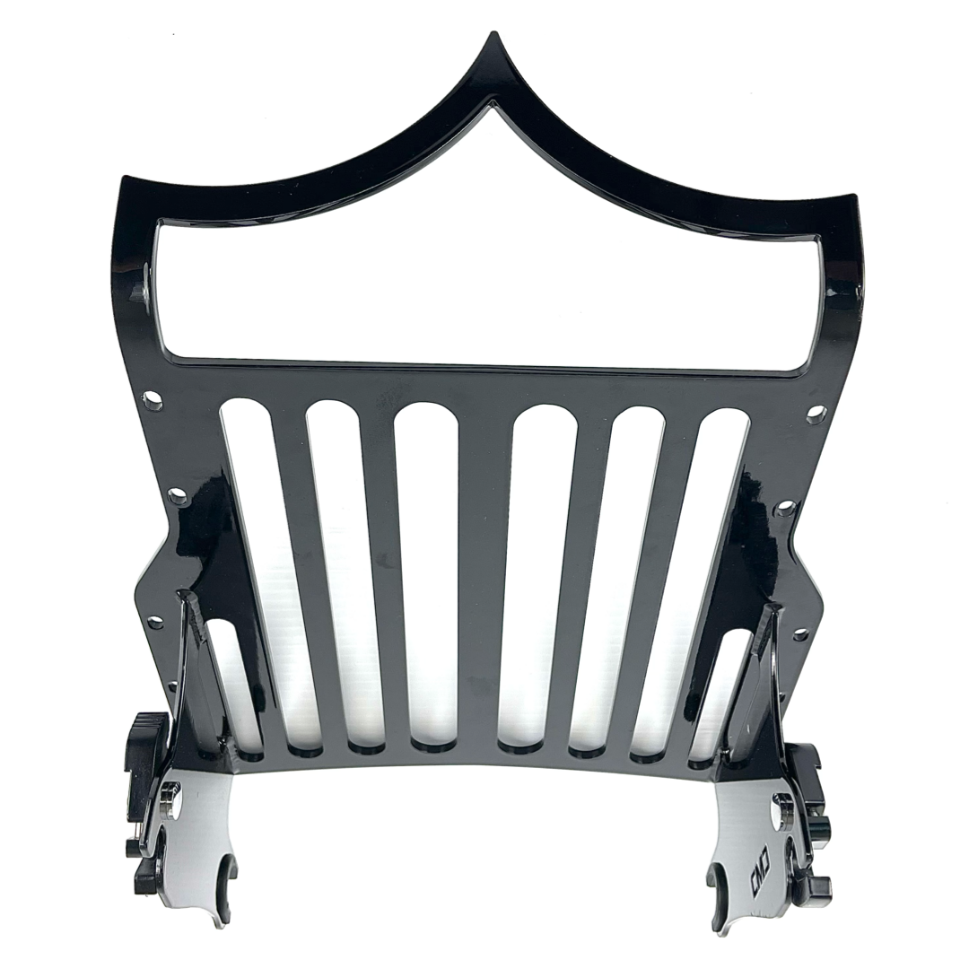 CMC LUGGAGE RACK “KING ME” GLOSS BLACK (2009-2025 Touring) | | CMC Motorsports