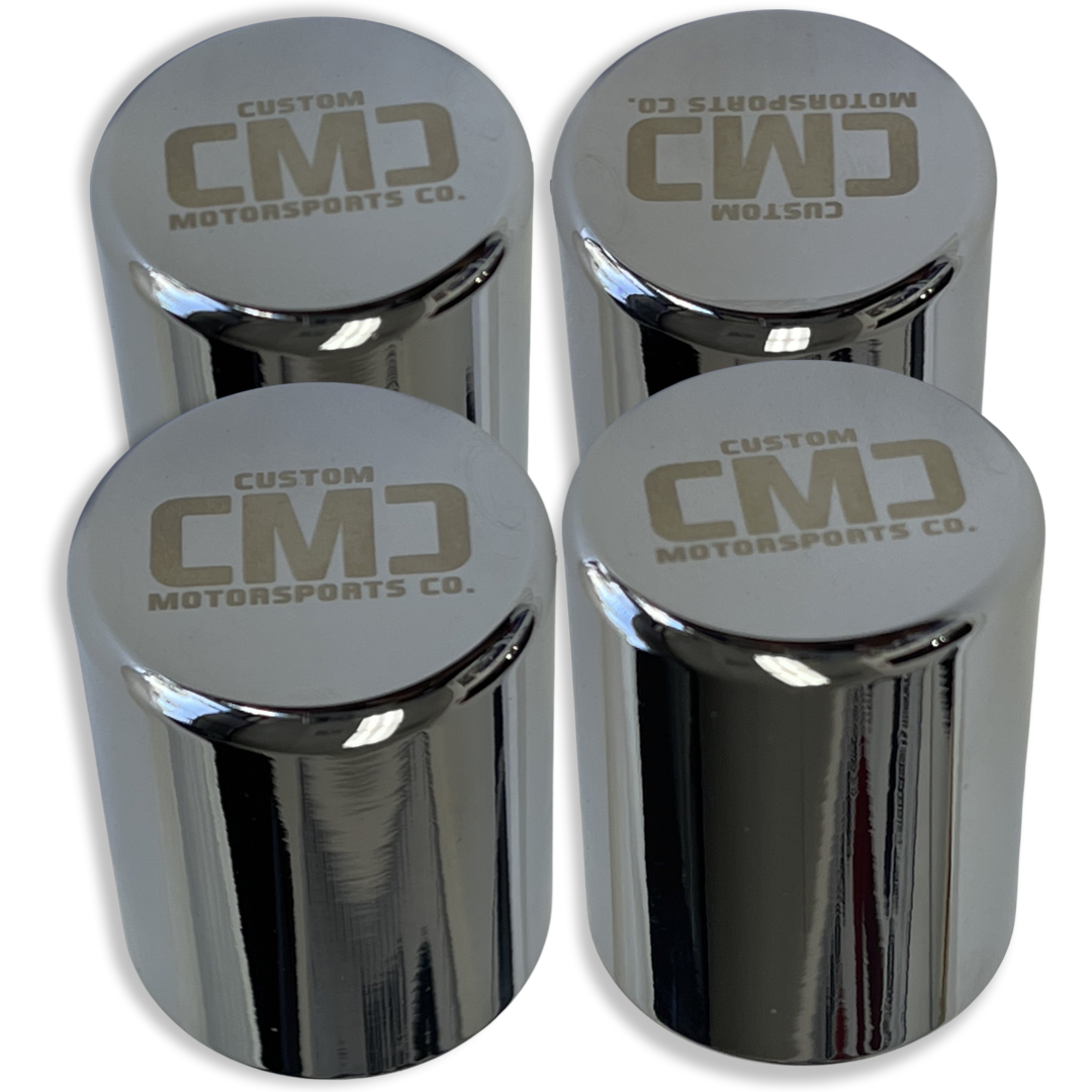 Passenger Backrest Docking Kit & CMC "Signature Caps (2009-2013 Touring) Chrome | | CMC Motorsports