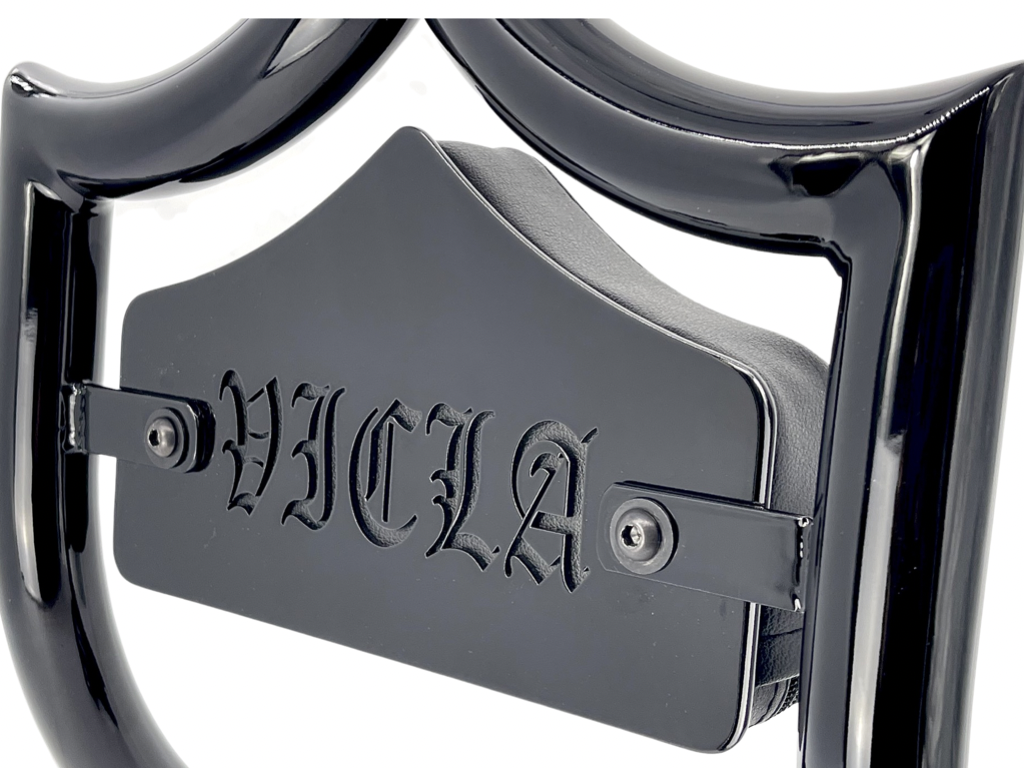 SMALL BACKPLATE for El Rey Backrest™ - VICLA (Chrome or Black) | | CMC Motorsports