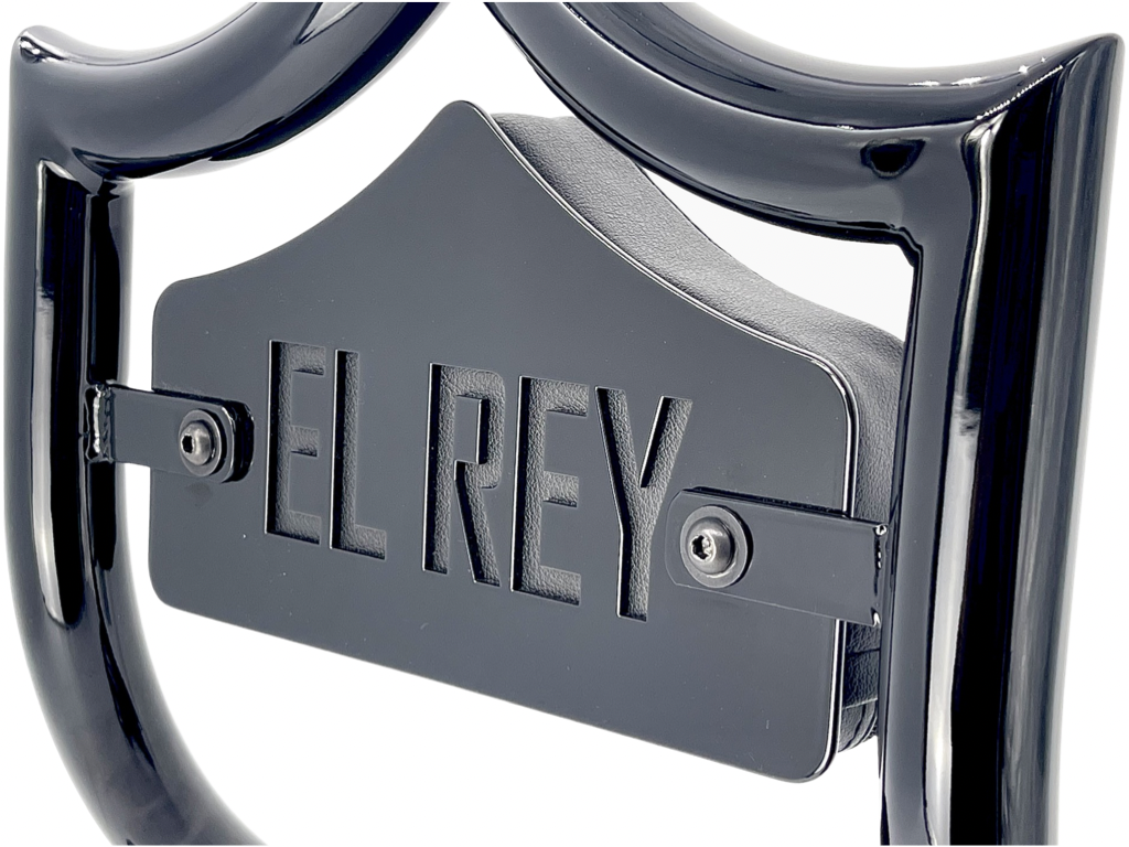 SMALL BACKPLATE for El Rey Backrest™ - EL REY (Chrome or Black) | | CMC Motorsports