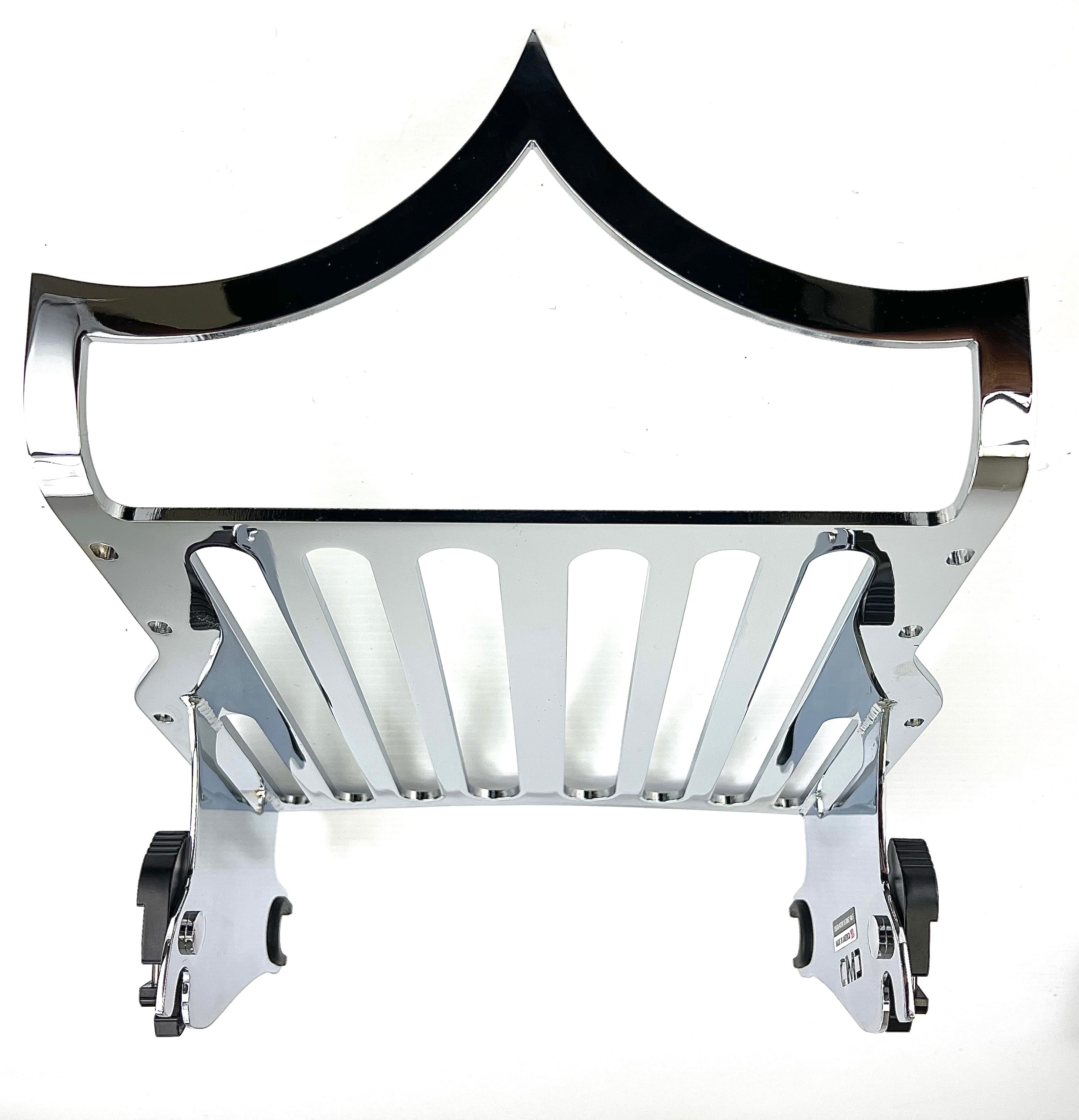 CMC LUGGAGE RACK “KING ME” CHROME (2009-2025 Touring) | | CMC Motorsports