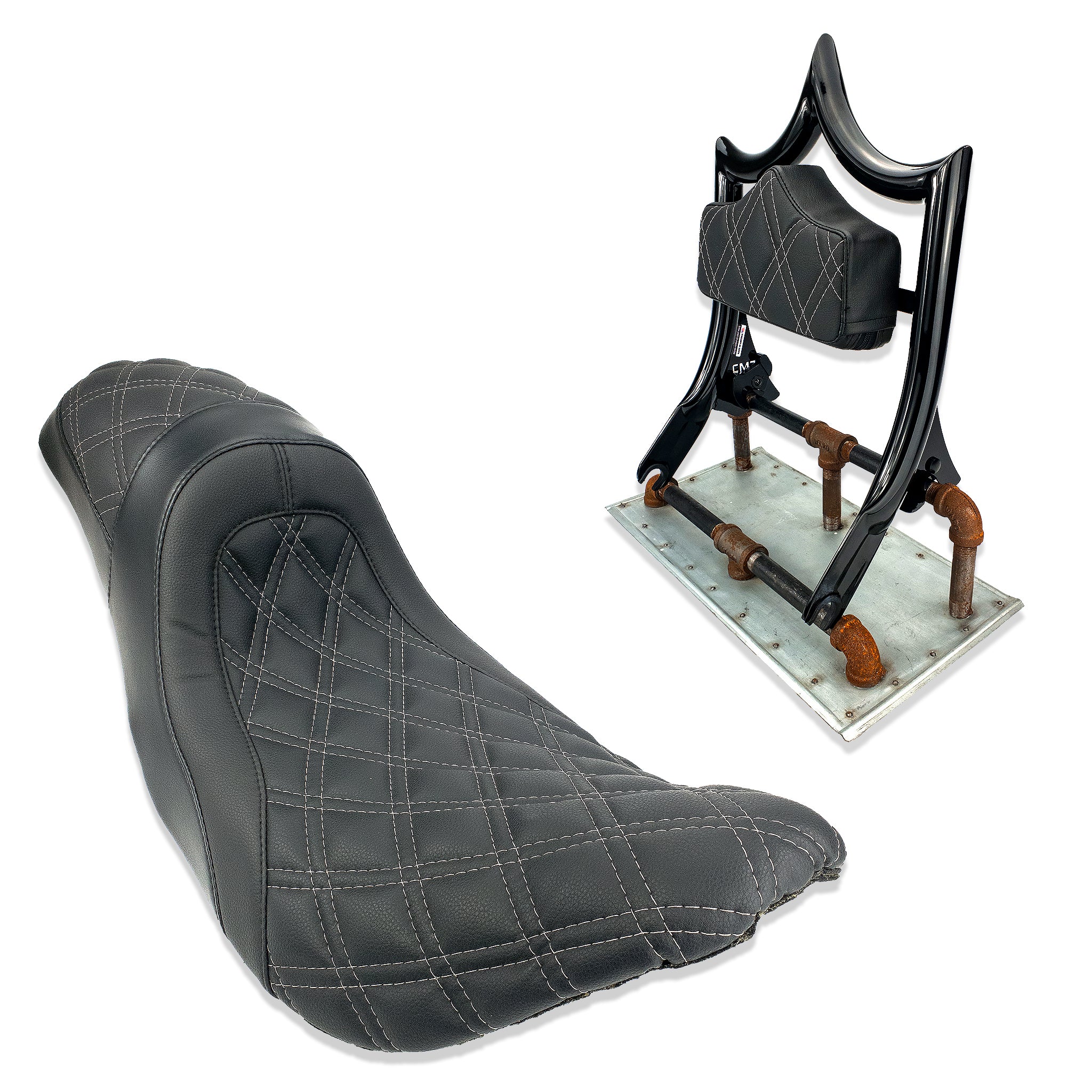 The Next Level Classic | Gloss Black / Charcoal Gray Diamond '09-'23 Touring | | CMC Motorsports