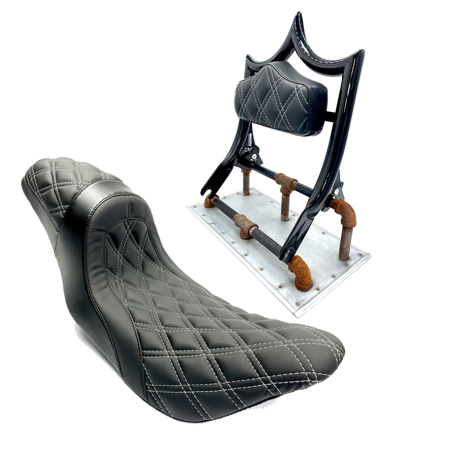 The Next Level Classic | Gloss Black / White Diamond '09-'23 Touring | | CMC Motorsports