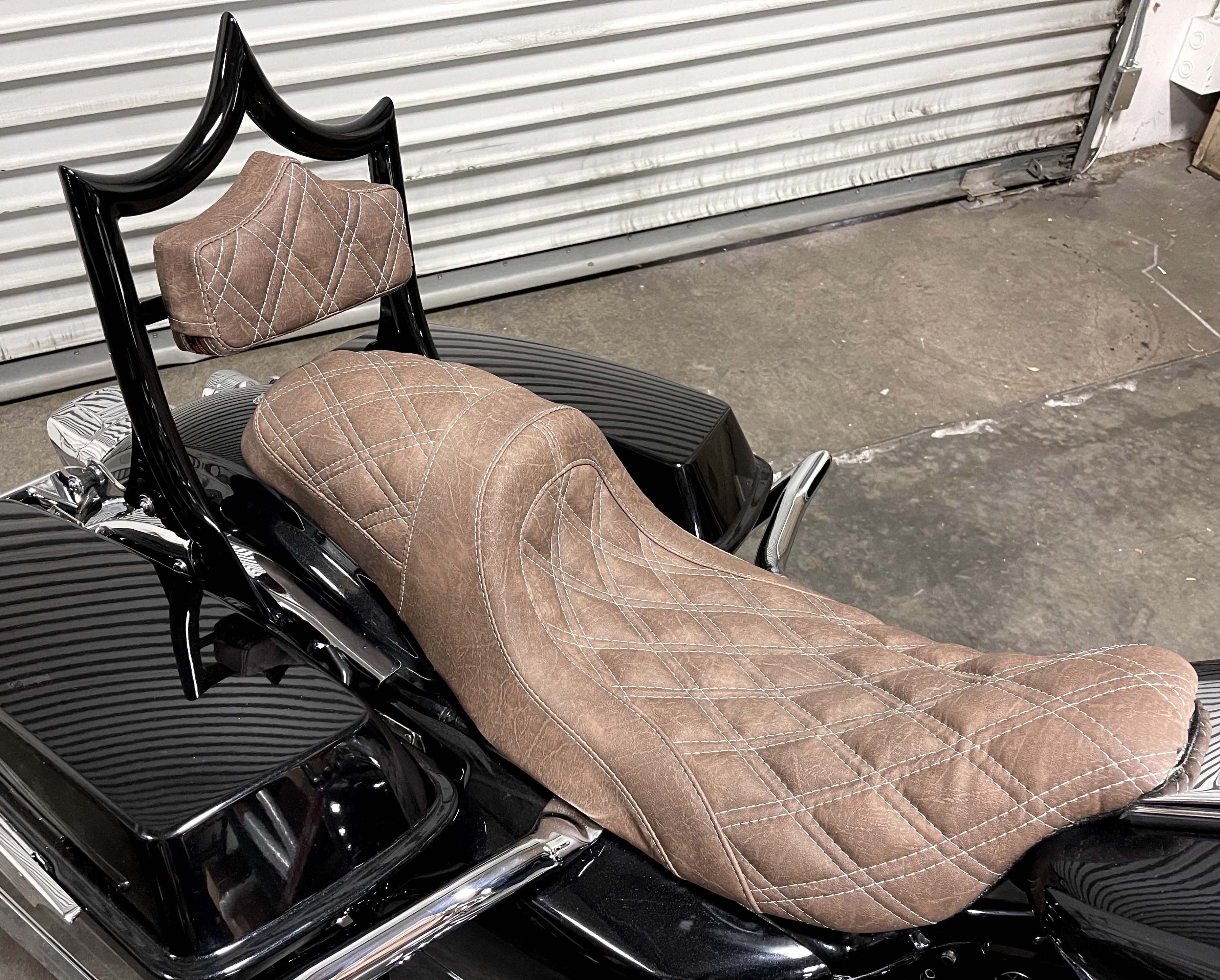 The Next Level Classic | Gloss Black / "Viejito" Vintage Brown '09-'23 Touring | | CMC Motorsports
