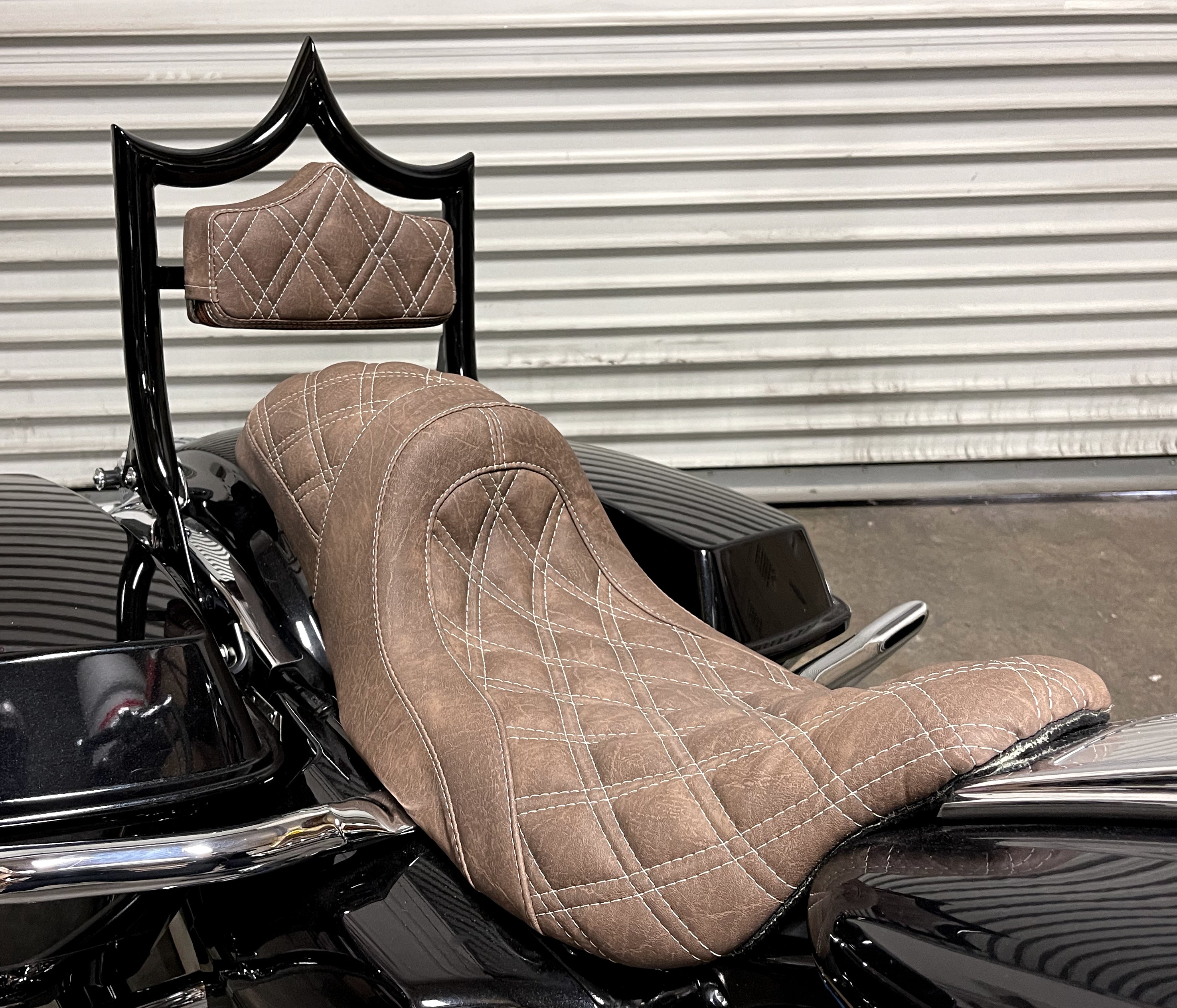 The Next Level Classic | Gloss Black / "Viejito" Vintage Brown '09-'23 Touring | | CMC Motorsports