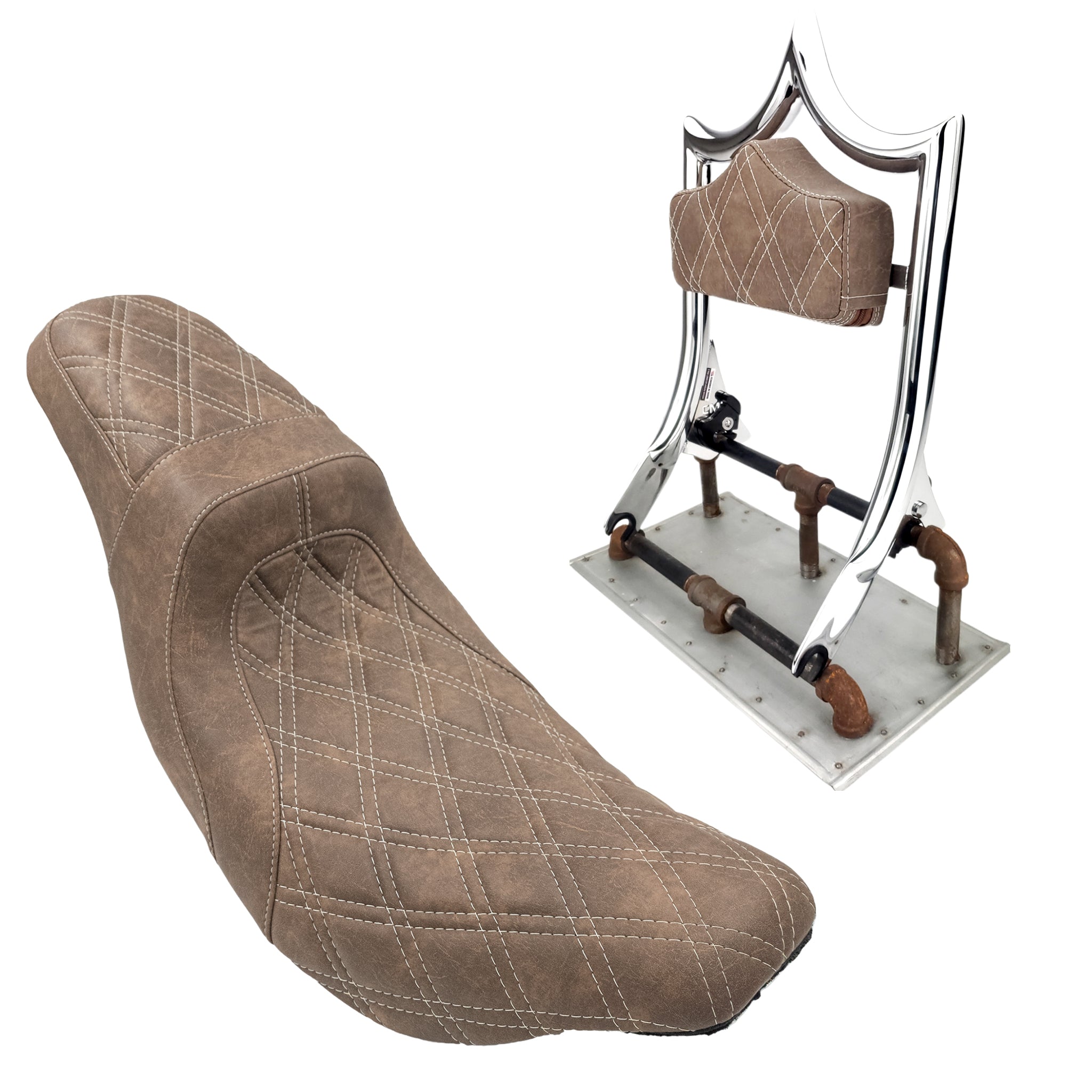 The Next Level PLUS+ | Show Chrome / Viejito Vintage Brown '09-'23 Touring | | CMC Motorsports