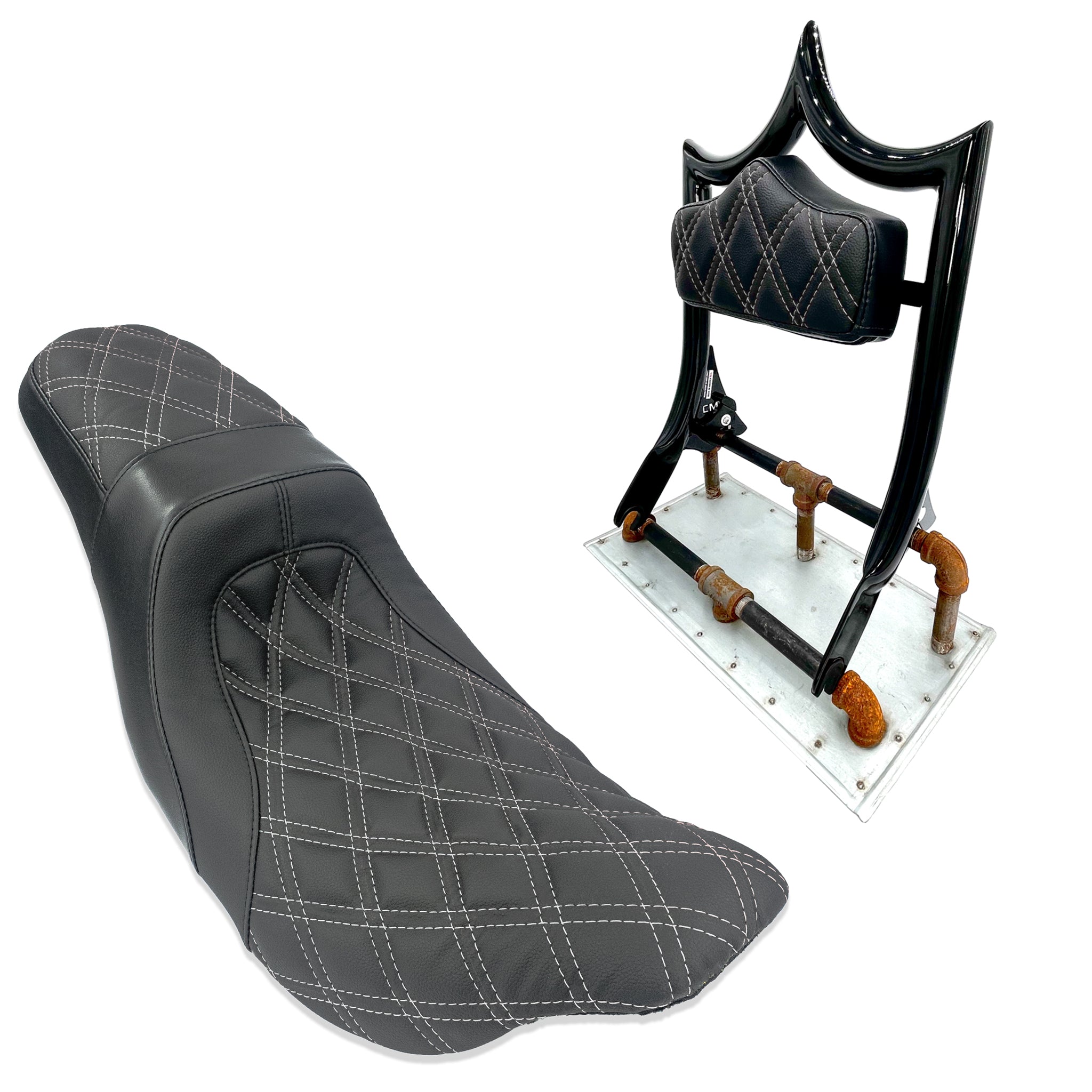 The Next Level PLUS+ | Gloss Black / White Diamond '09-'23 Touring | | CMC Motorsports