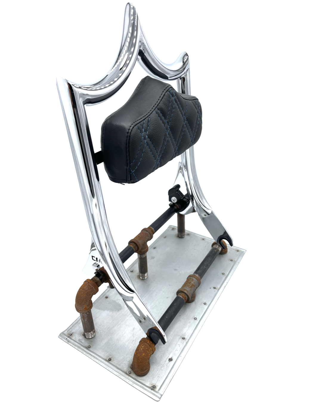 The Next Level PLUS+ | Show Chrome / Blue Double Diamond '09-'23 Touring | | CMC Motorsports