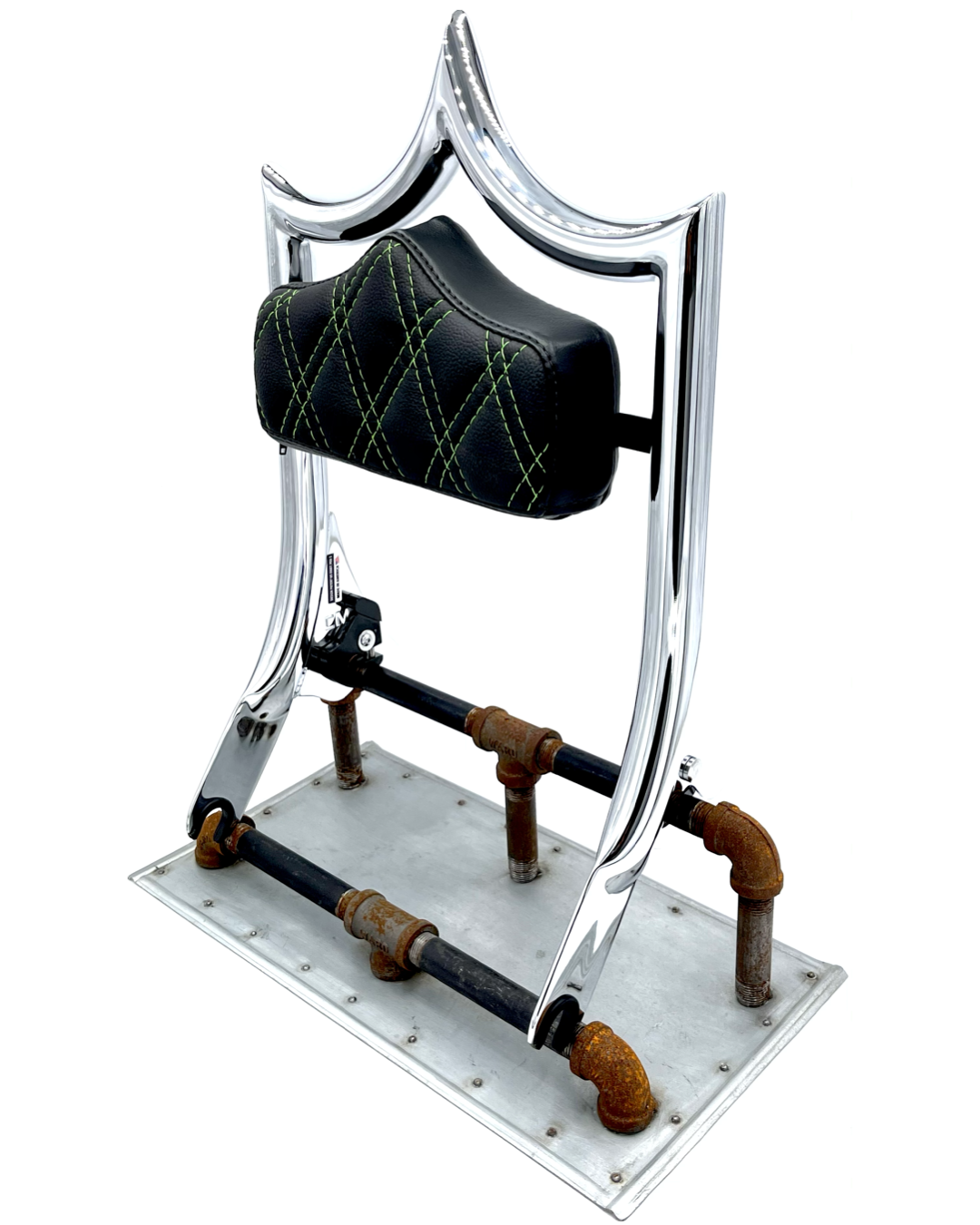 The Next Level PLUS+ | Show Chrome / Green Double Diamond '09-'23 Touring | | CMC Motorsports