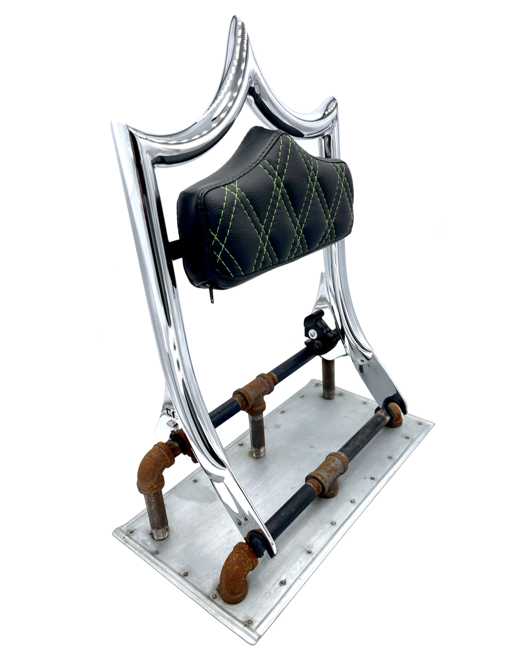 The Next Level PLUS+ | Show Chrome / Green Double Diamond '09-'23 Touring | | CMC Motorsports