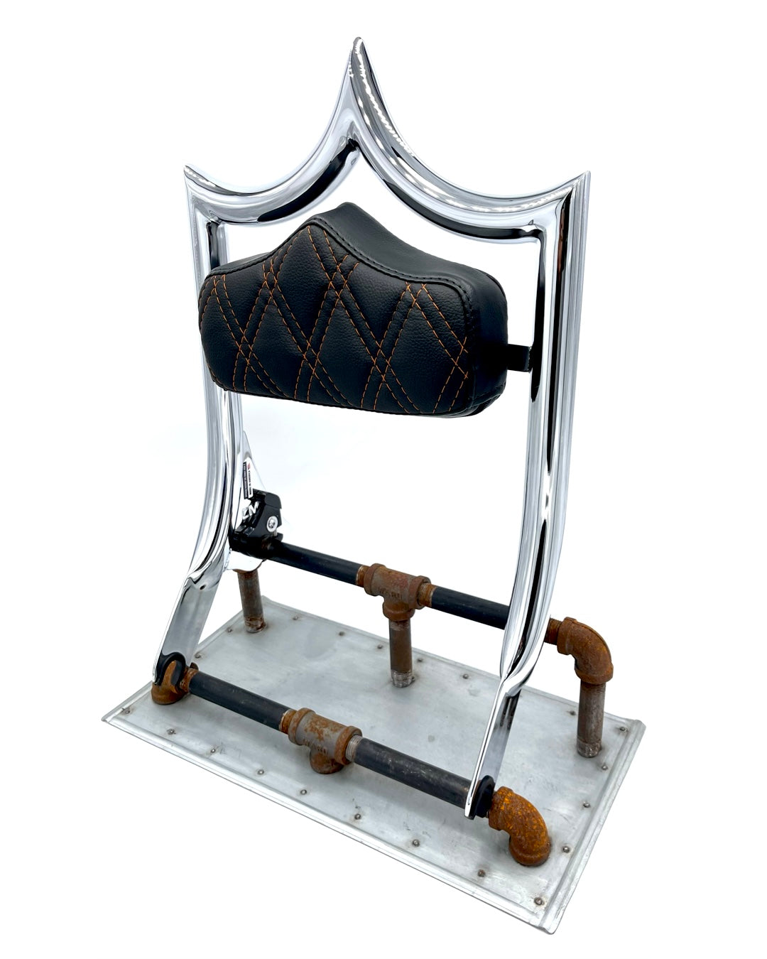 The Next Level PLUS+ | Show Chrome / Orange Double Diamond '09-'23 Touring | | CMC Motorsports