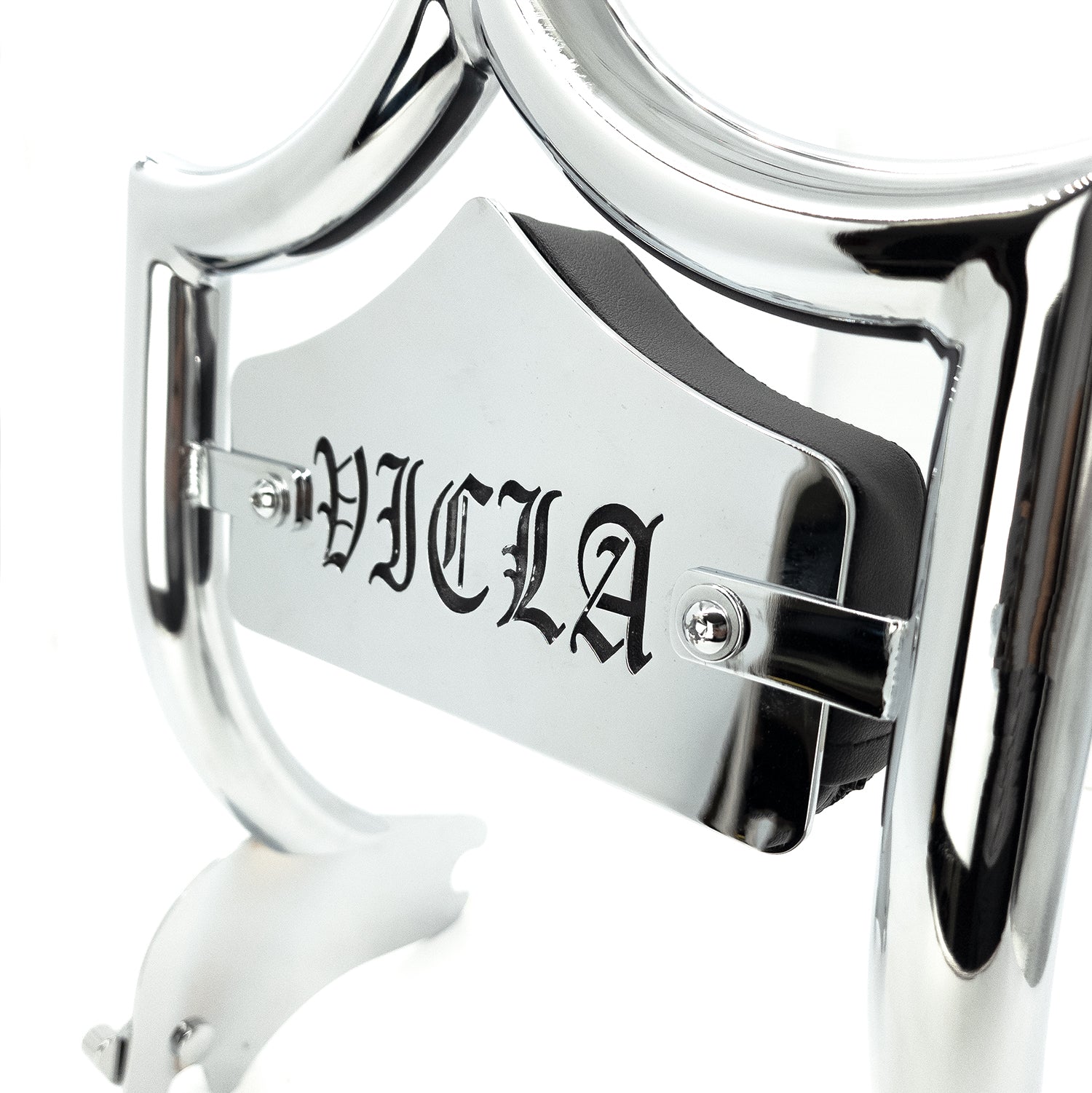 SMALL BACKPLATE for El Rey Backrest™ - VICLA (Chrome or Black) | | CMC Motorsports