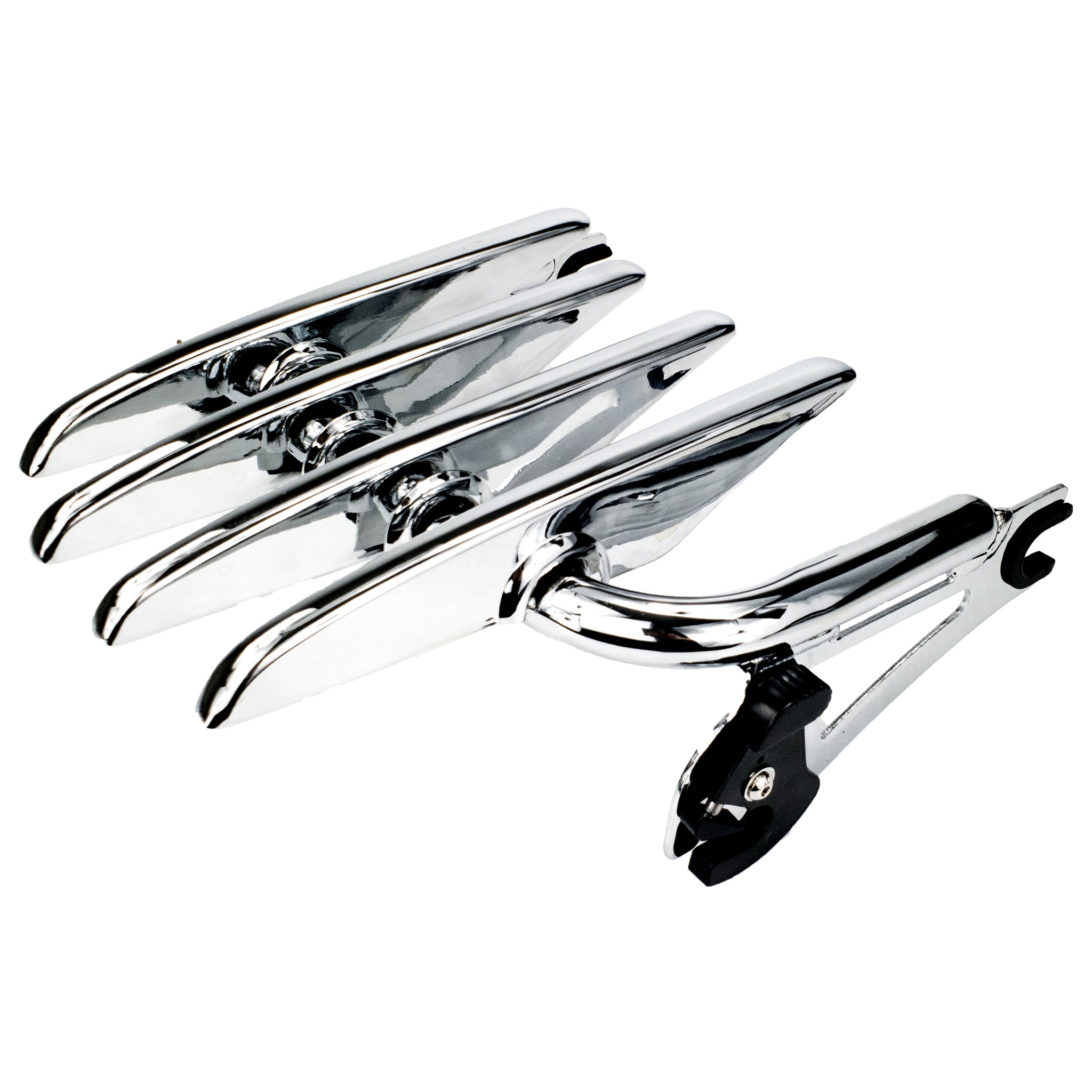 STEALTH - Touring Luggage Rack (2009-2025) Chrome | | CMC Motorsports