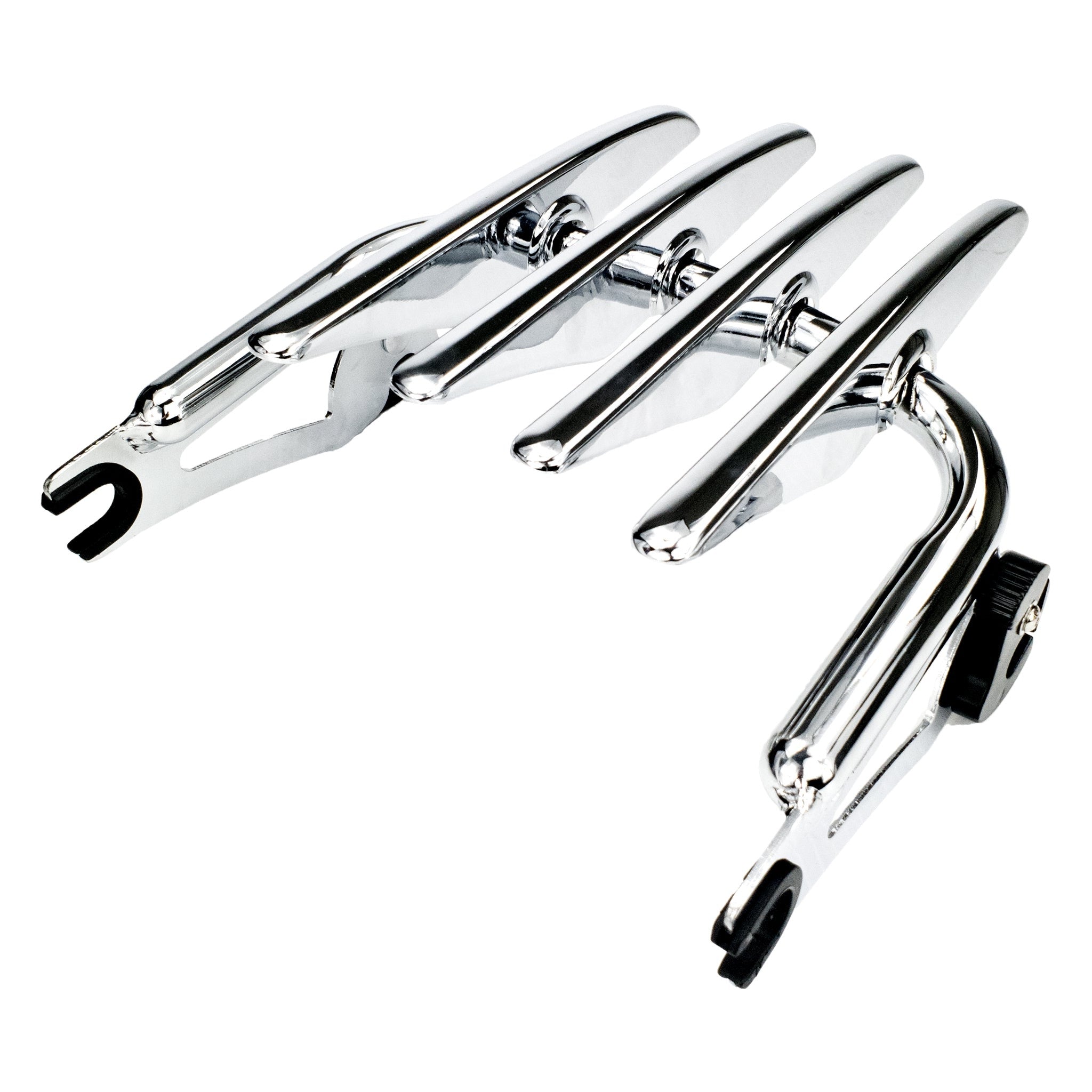 STEALTH - Touring Luggage Rack (2009-2025) Chrome | | CMC Motorsports