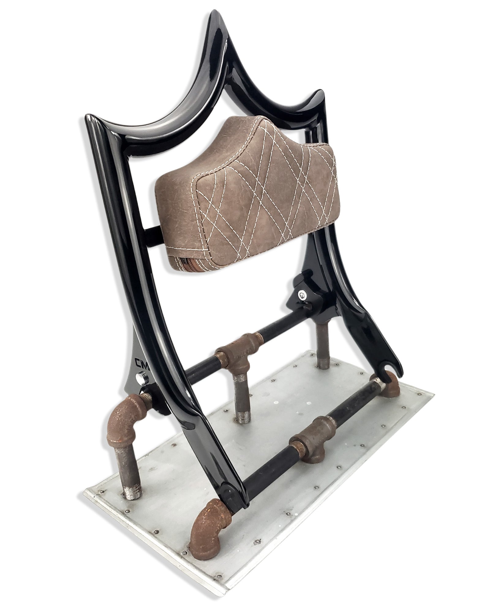 The Next Level Classic | Gloss Black / "Viejito" Vintage Brown '09-'23 Touring | | CMC Motorsports