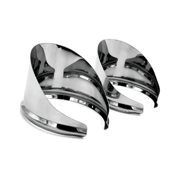 Replacement Visors for CMC "Gangster" Mirrors | Polished Steel | | CMC Motorsports