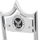LARGE BACKPLATE for El Rey Backrest™ - NAVY (Chrome or Black) | | CMC Motorsports