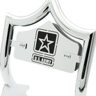 SMALL BACKPLATE for El Rey Backrest™ - ARMY (Chrome or Black) | | CMC Motorsports