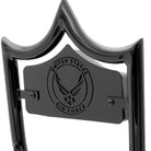 LARGE BACKPLATE for El Rey Backrest™ - AIR FORCE (Chrome or Black) | | CMC Motorsports